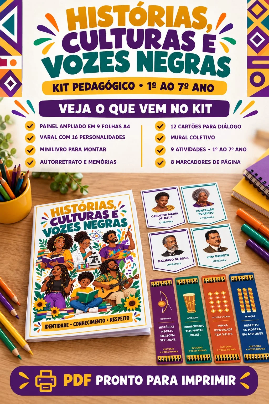 HISTÓRIAS, CULTURAS E VOZES NEGRAS – CONSCIÊNCIA NEGRA- ANOS INICIAIS — amostra 7: Transforme suas aulas em momentos de… HISTÓRIAS, CULTURAS E VOZES NEGRAS – CONSCIÊNCIA NEGRA- ANOS INICIAIS — amostra 7: Transforme suas aulas em momentos de…