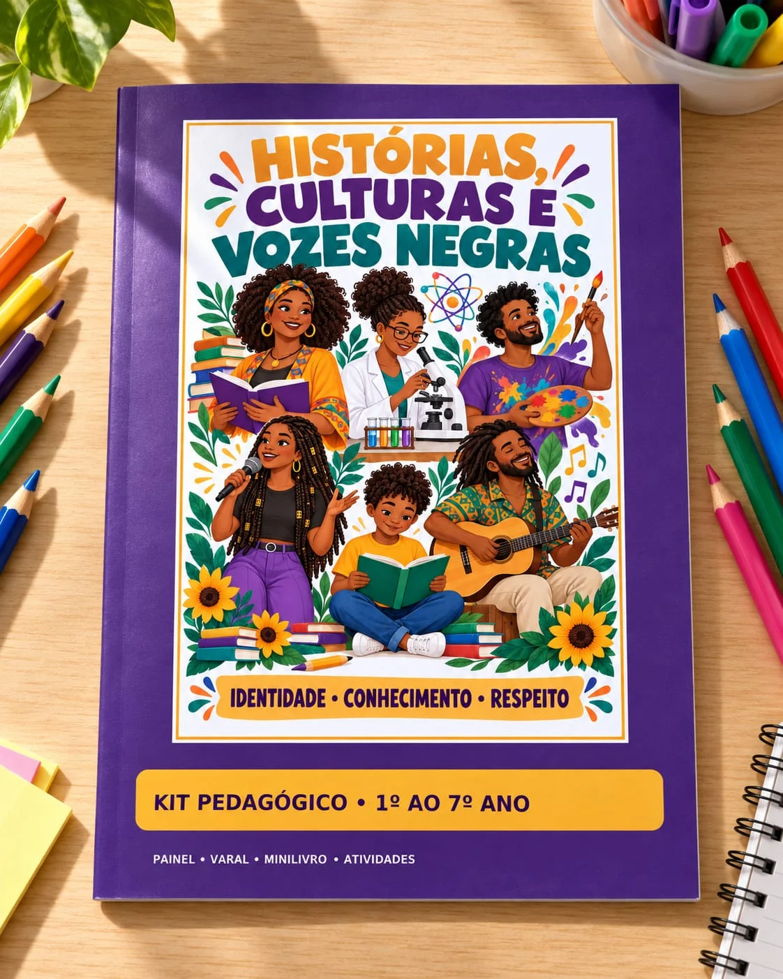 HISTÓRIAS, CULTURAS E VOZES NEGRAS – CONSCIÊNCIA NEGRA- ANOS INICIAIS — capa do material