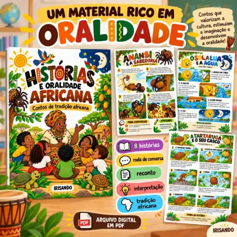 Histórias e Oralidade Africana | Consciência Negra — amostra 2: Um recurso pedagógico para aproximar as crianças de contos…