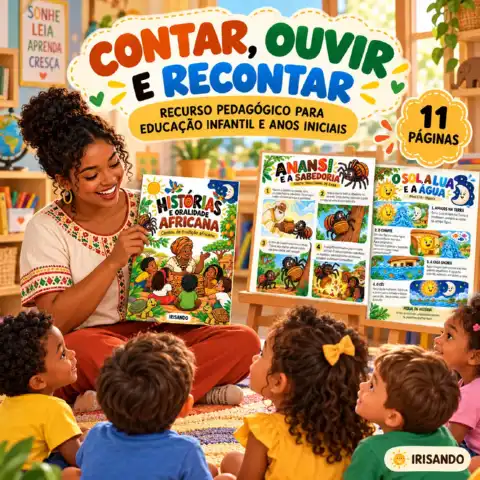 Histórias e Oralidade Africana | Consciência Negra — amostra 3: 8 contos de tradição africana para trabalhar oralidade,…