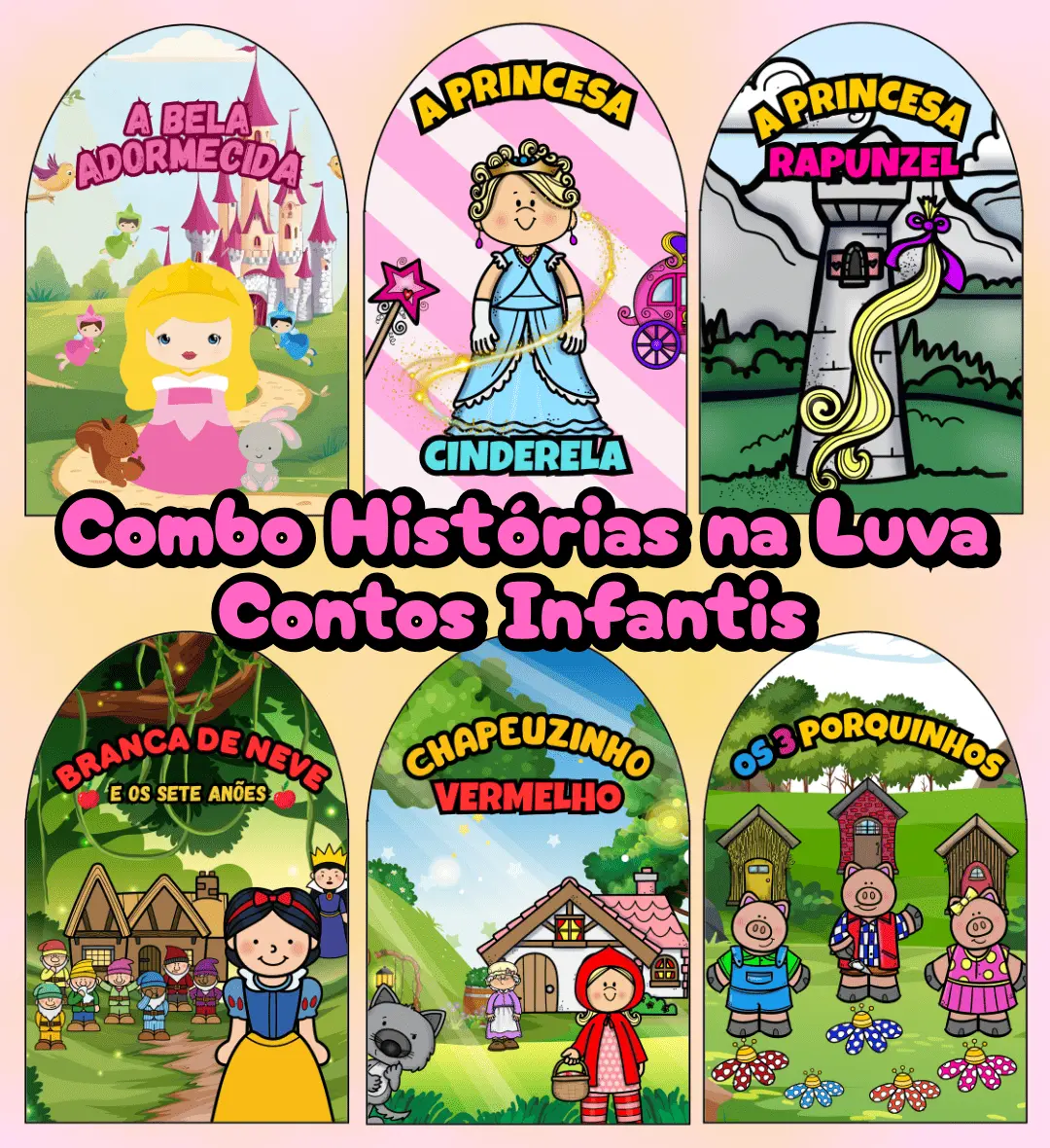 Histórias na Luva: Combo de 6 Contos Infantis em PDF — História para Educação Infantil: Enriqueça a contação de histórias…