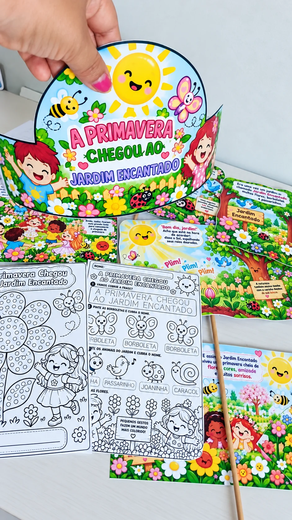 Historinha da Primavera - Jardim Encantado — amostra 2: Um recurso encantador para trabalhar o tema Primavera de forma… Historinha da Primavera - Jardim Encantado — amostra 2: Um recurso encantador para trabalhar o tema Primavera de forma…