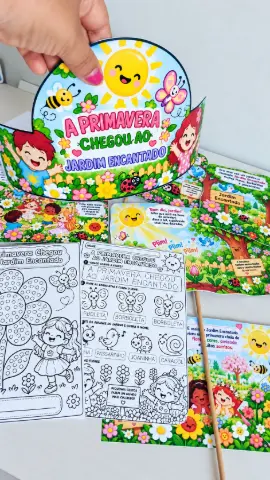 Historinha da Primavera – O Jardim Encantado em PDF — capa do material