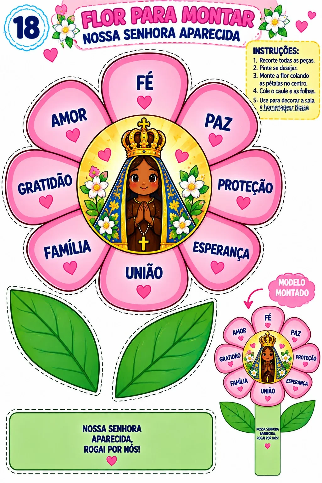 HISTORINHA NOSSA SENHORA APARECIDA E O DIA DAS CRIANÇAS EM PDF — amostra 4: Descrição curta: 📖 Uma linda historinha…