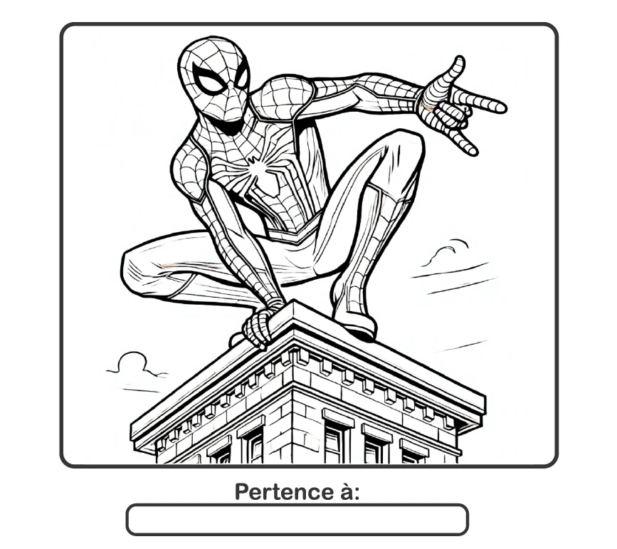🕷️🕸️ HOMEM-ARANHA PARA COLORIR — UMA AVENTURA CHEIA DE AÇÃO! — amostra 1: O material traz ilustrações do Homem-Aranha em…