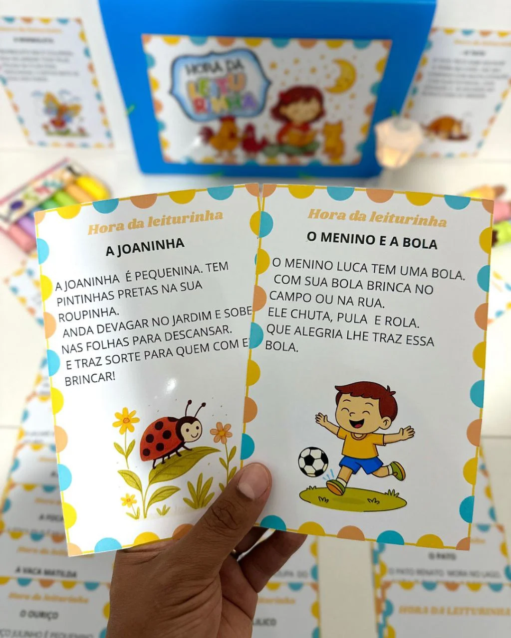 Hora da Leiturinha – 50 Textos para Treino de Leitura — amostra 4: O Material Hora da Leiturinha foi desenvolvido para…
