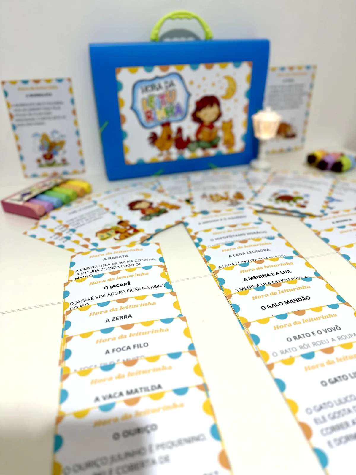 Hora da Leiturinha com pequenos textos para treino de leitura — capa do material