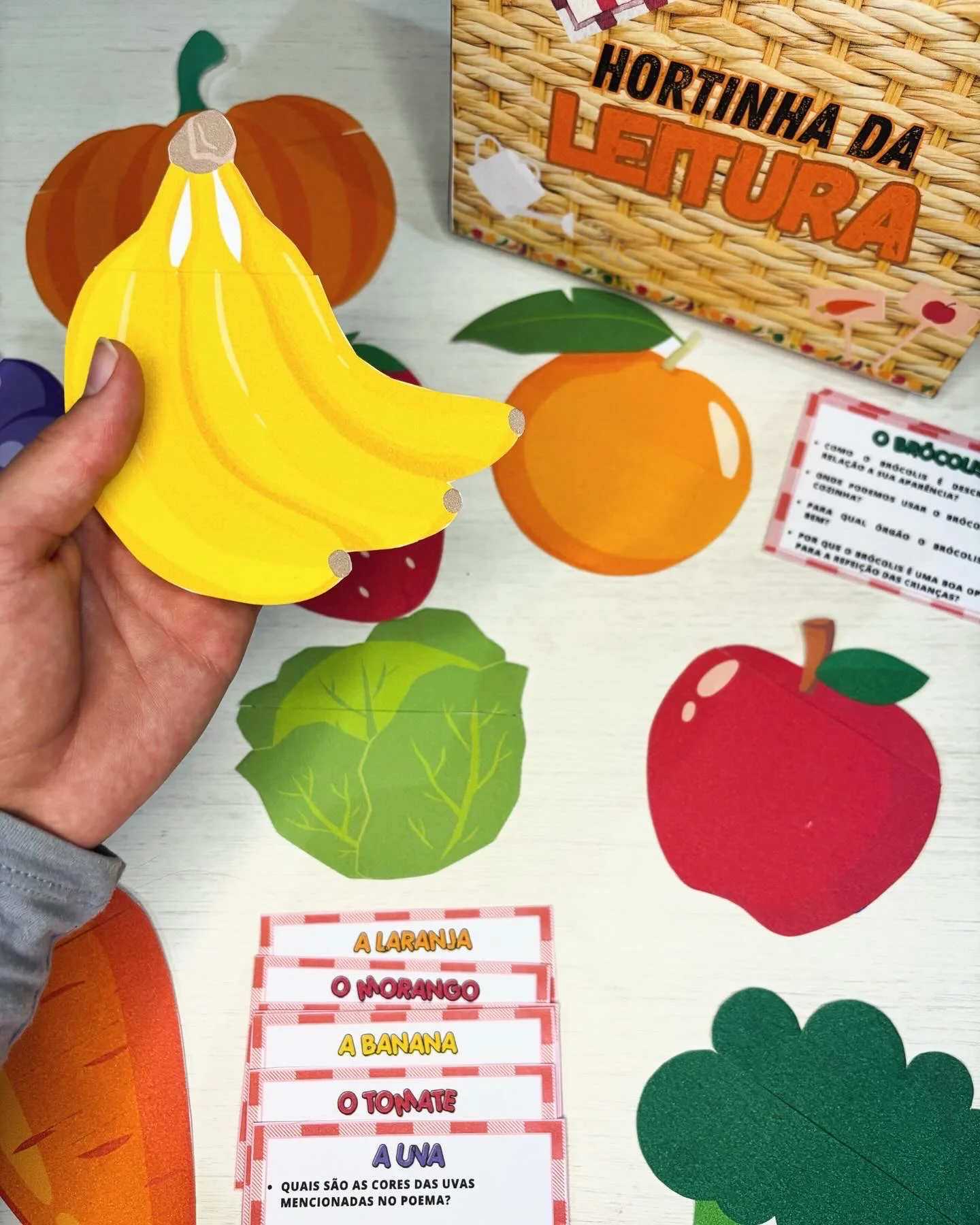 Hortinha da Leitura — Frutas, Verduras e Alfabetização — amostra 2: Recurso lúdico que une leitura e alimentação saudável…