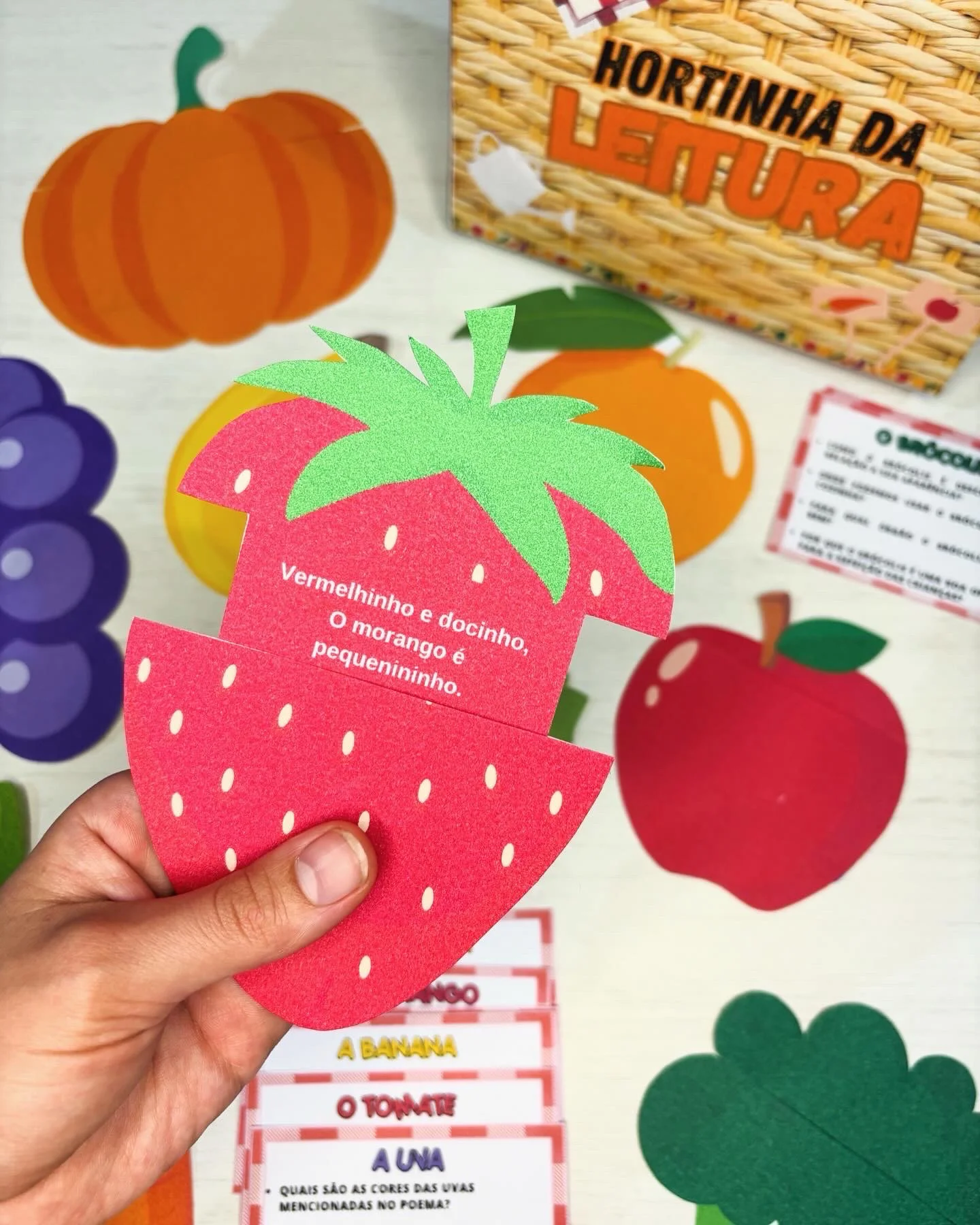 Hortinha da Leitura — Frutas, Verduras e Alfabetização — amostra 4: Recurso lúdico que une leitura e alimentação saudável…