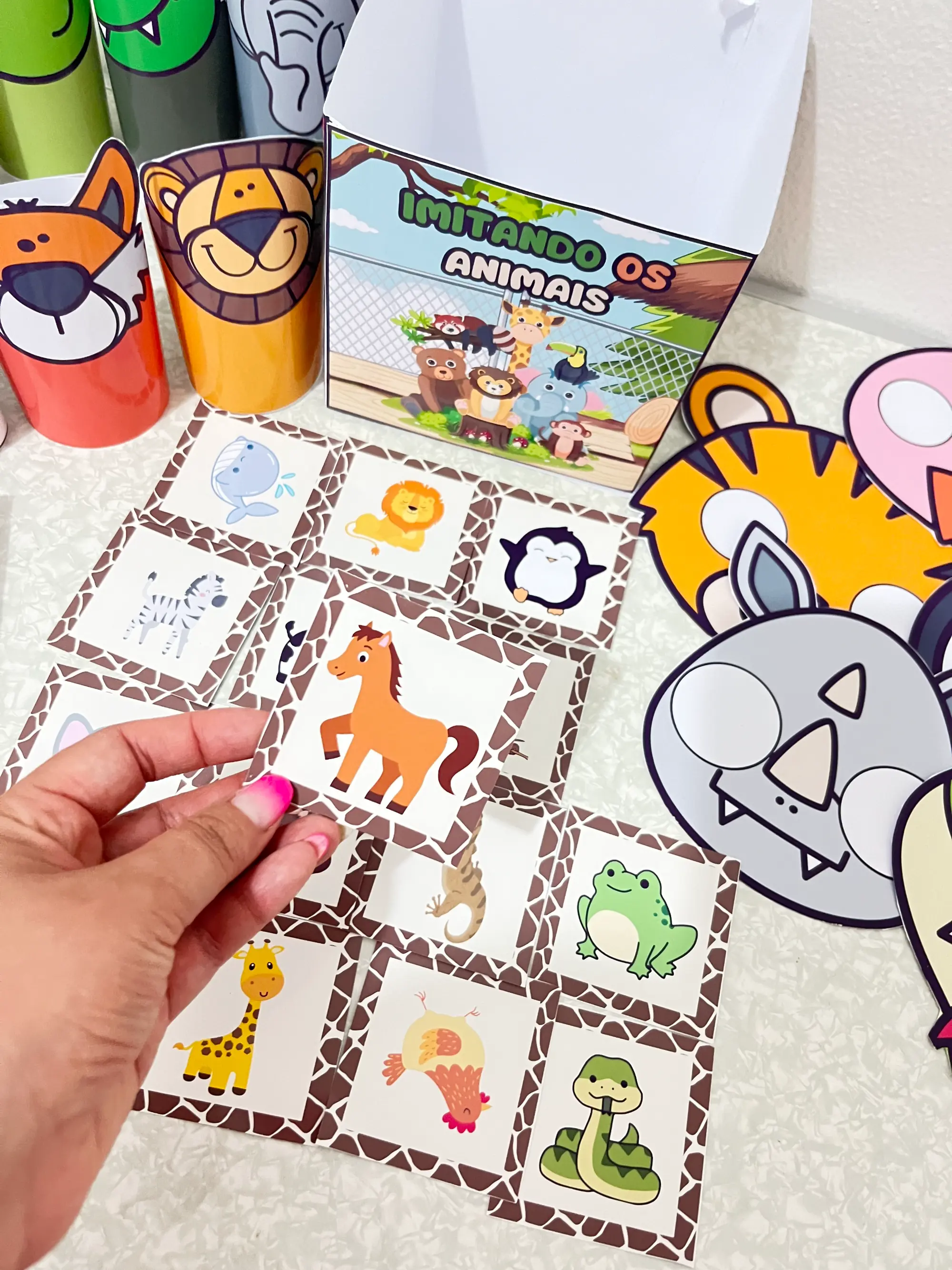 Imitando os Animais - Atividade de Movimento para Educação Infantil — capa do material
