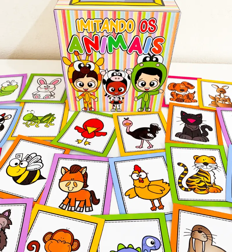 Imitando os animais: caixinha com fichas para Educação Infantil — Ciências para Educação Infantil: Explore sons e…