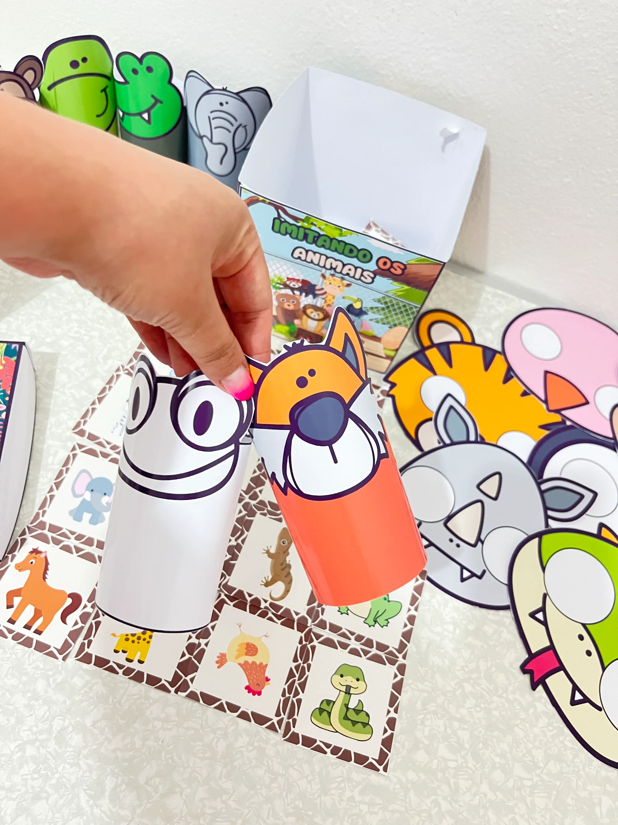 Imitando os Animais: Cards Ilustrados, Máscaras e Atividades Criativas — amostra 4: 🐾 Como utilizar na Educação Infantil?