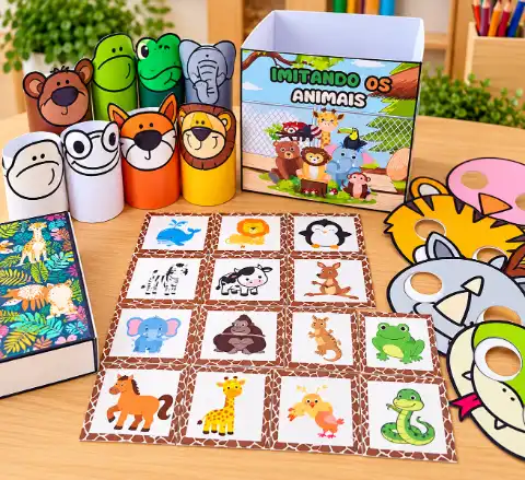 Imitando os Animais – Dinâmica Lúdica para Educação Infantil — capa do material