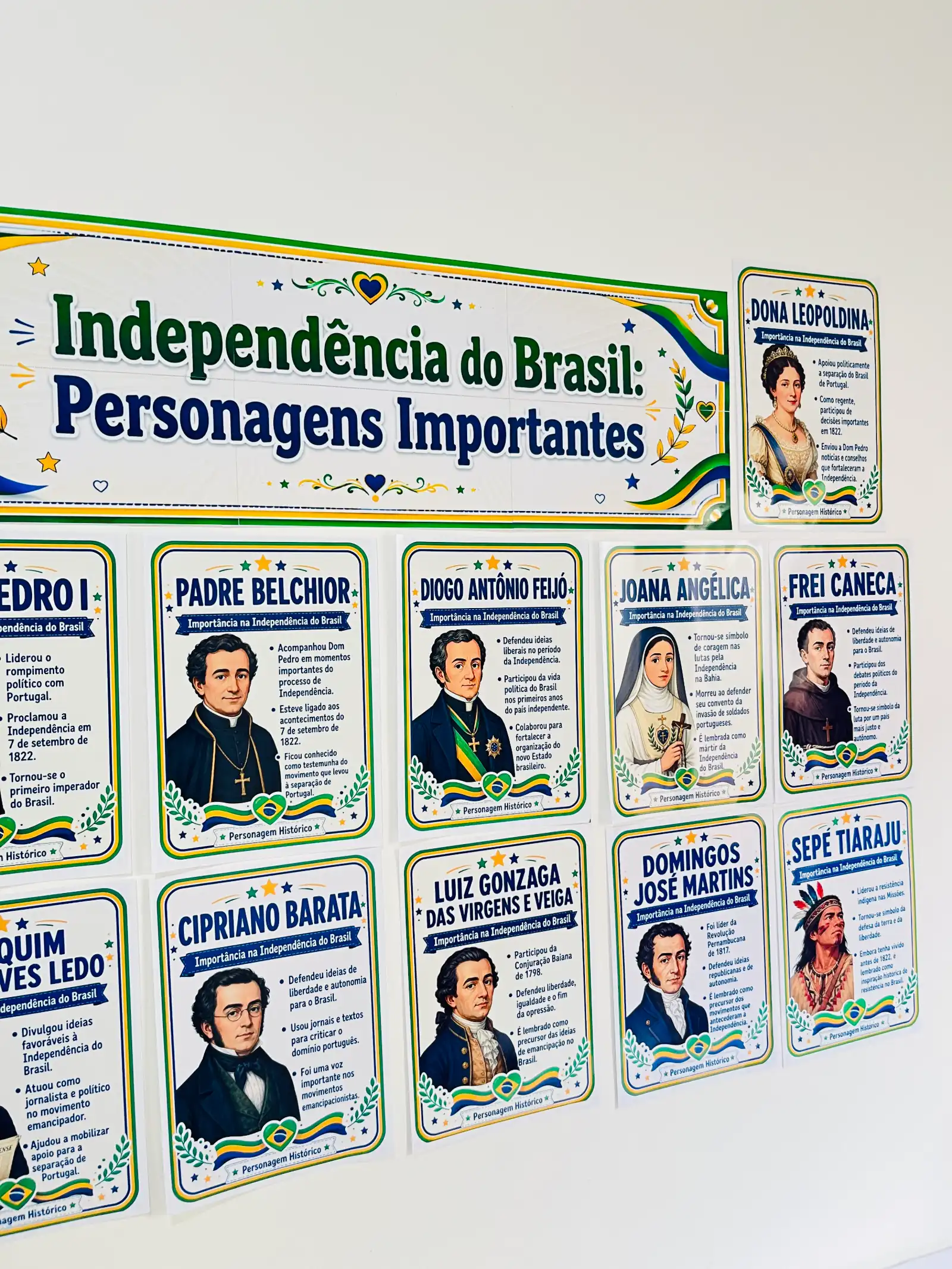 Independência do Brasil – Personagens Históricos + Painel para Imprimir — Datas comemorativas para Todas as séries:…