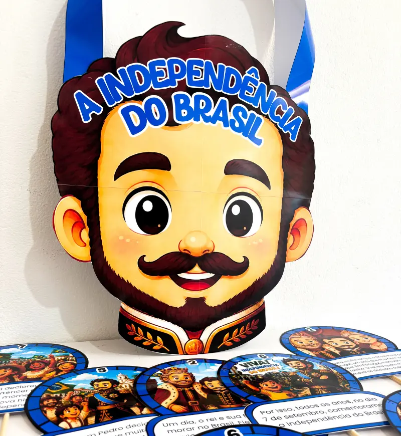 Independência do Brasil: Sacola Literária com Cards Ilustrados — amostra 1: Independência do Brasil em uma proposta de…