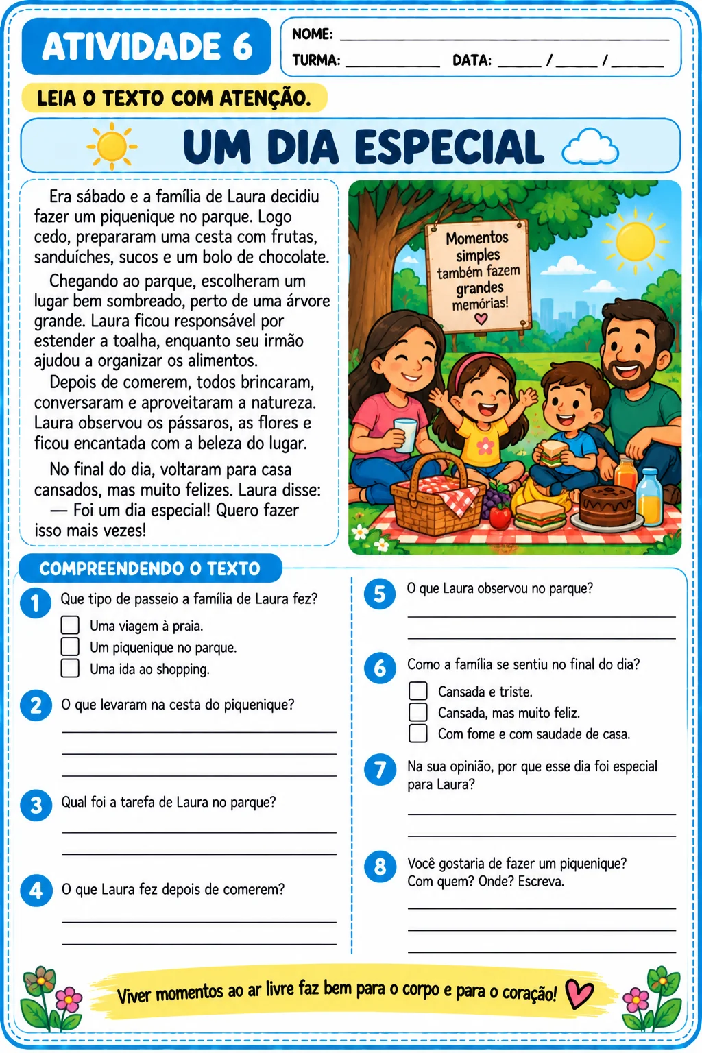 Interpretação de texto 3⁰ ano - 12 atividades gêneros textuais.idades — amostra 6: Material com 12 atividades de…