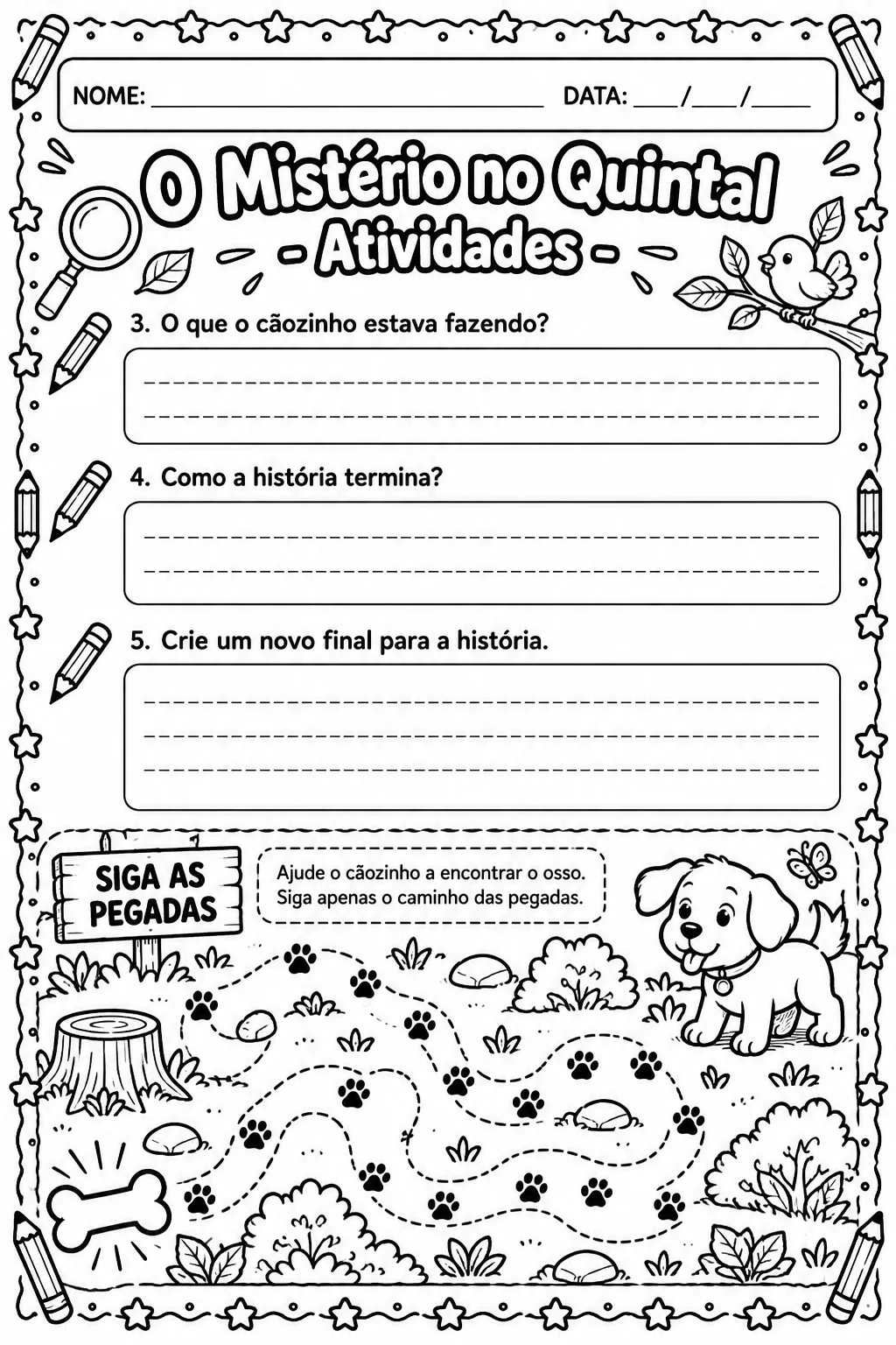 Interpretação de Texto 3º Ano – Atividades com Gabarito — amostra 2: O que está incluído