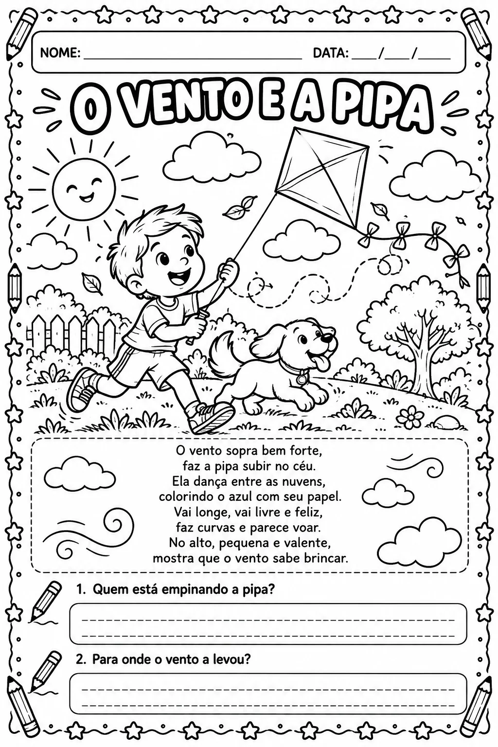 Interpretação de Texto 3º Ano – Atividades com Gabarito — amostra 3: Informações sobre o material