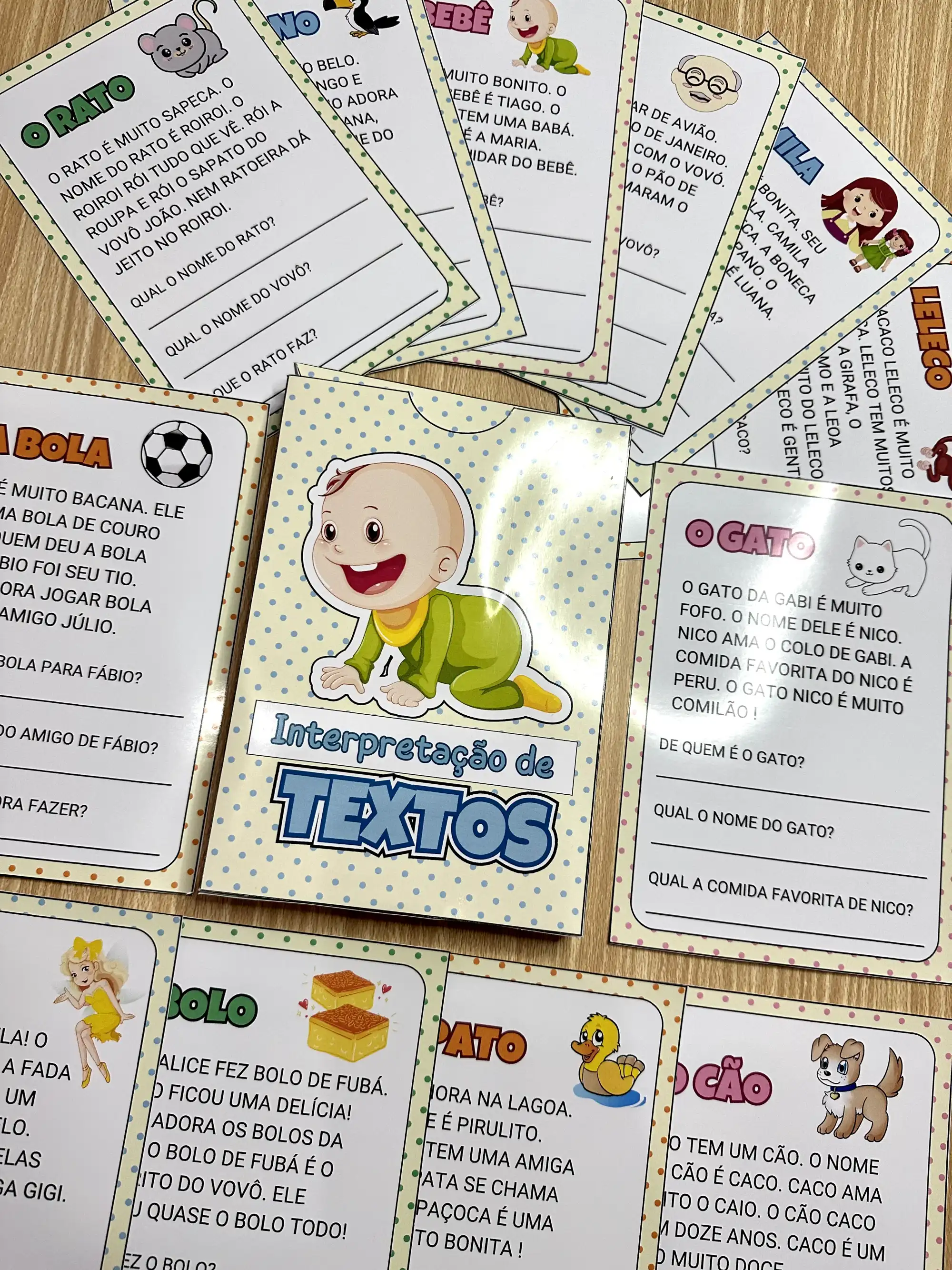 Interpretação de textos - 12 textos curtos leitura e interpretação — Alfabetização para Todas as séries: O arquivo…