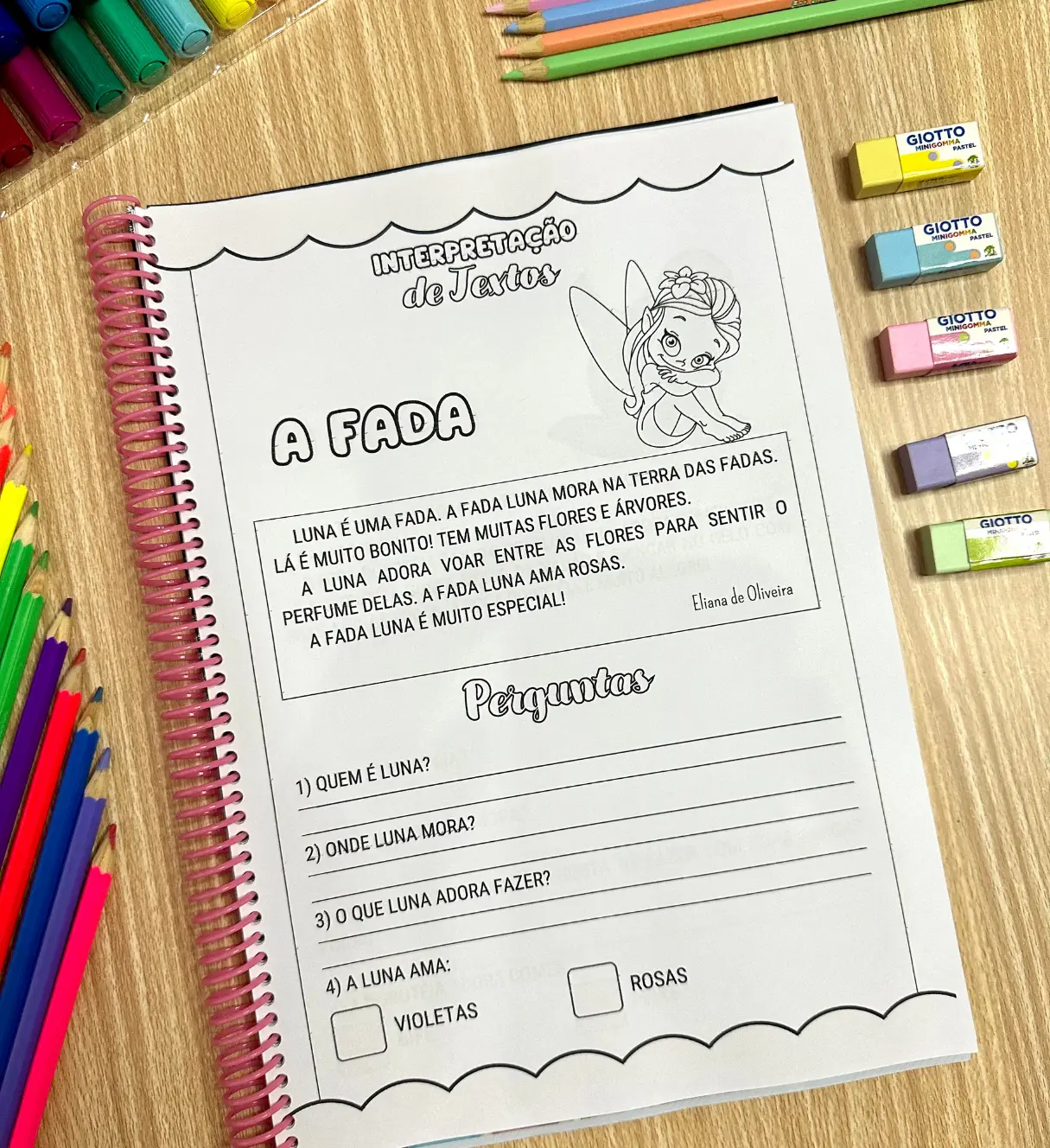 Interpretação de Textos: Apostila com 19 Leituras Curtas — amostra 5: Trabalhe leitura e compreensão na alfabetização com…