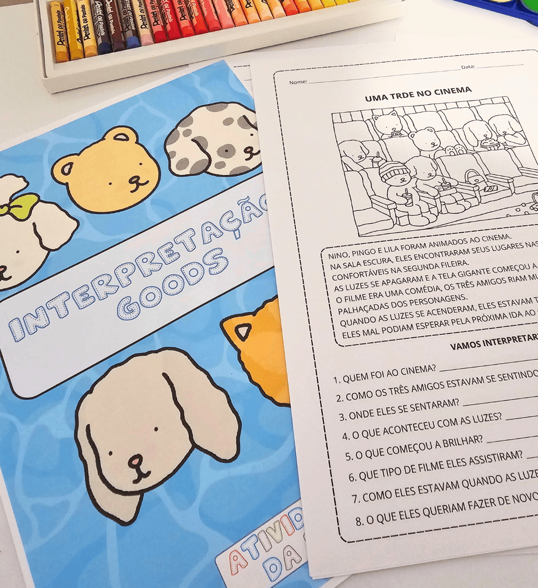 Interpretação de textos com tema Bobbie Goods para alfabetização — amostra 1: Interpretação de textos com leitura e…