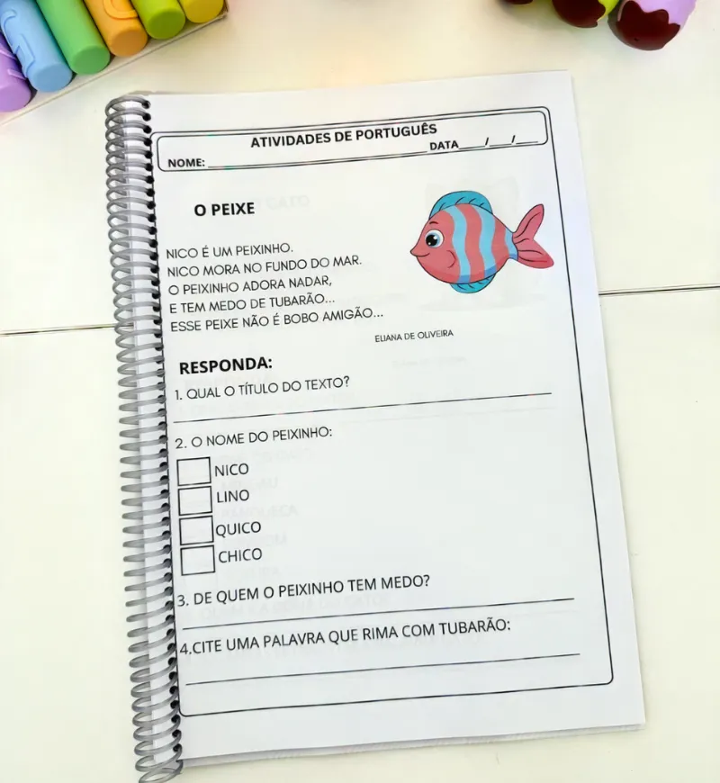 Interpretação de Textos Curtos: 2 Apostilas para Alfabetização — amostra 3: Como usar em sala de aula
