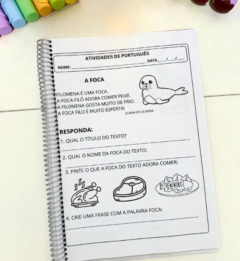 Interpretação de Textos Curtos: 2 Apostilas para Alfabetização — amostra 4: Para quem é indicado