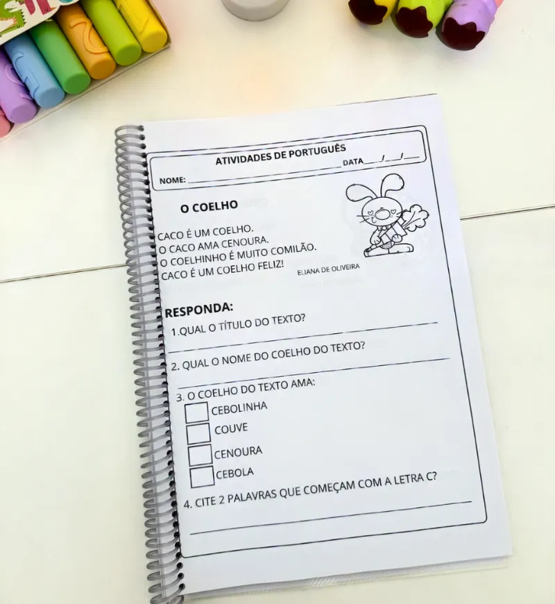 Interpretação de Textos Curtos: 2 Apostilas para Alfabetização — amostra 5: Trabalhe a compreensão leitora na alfabetização…