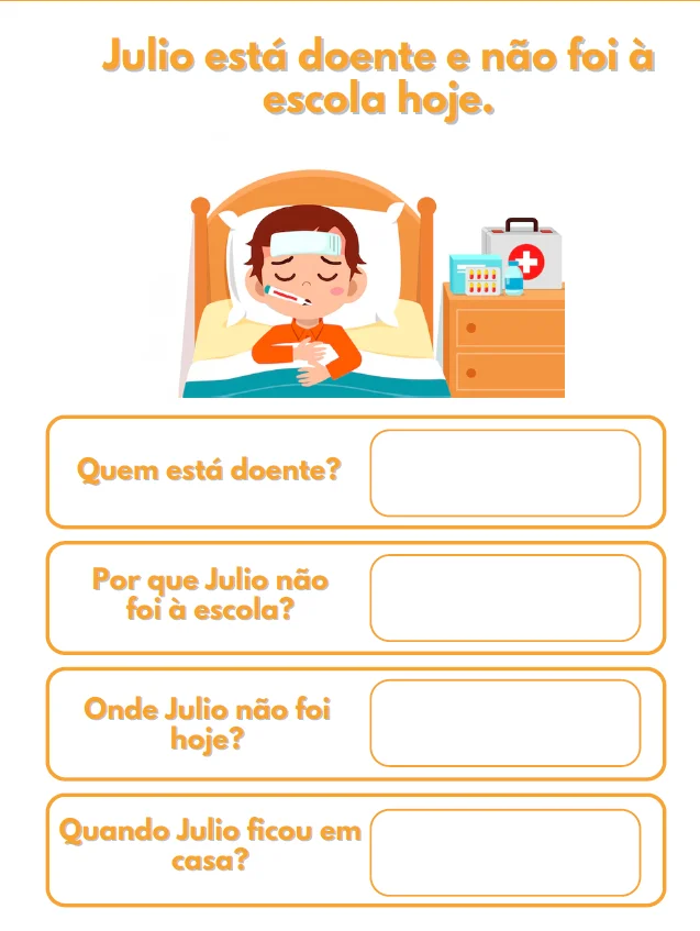 INTERPRETANDO TEXTOS - ORALIDADE - ANOS INICIAIS — amostra 4: O material Interpretando Textos traz atividades com frases e…