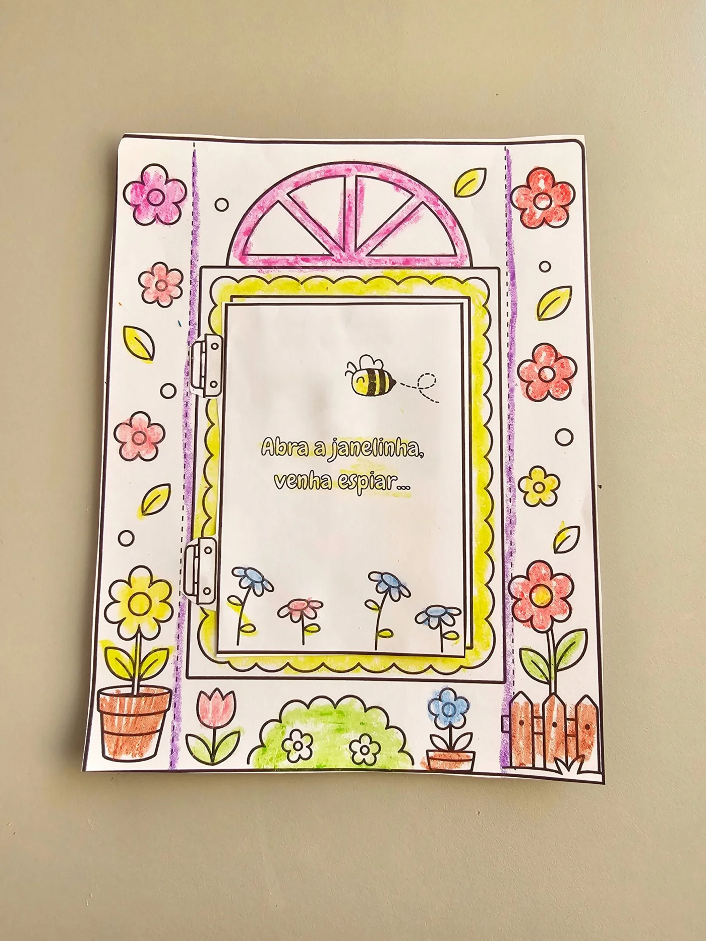 Janelinha da primavera — Datas comemorativas para Educação Infantil: 🌸 Janelinha da Primavera 🌸 Uma atividade encantadora…