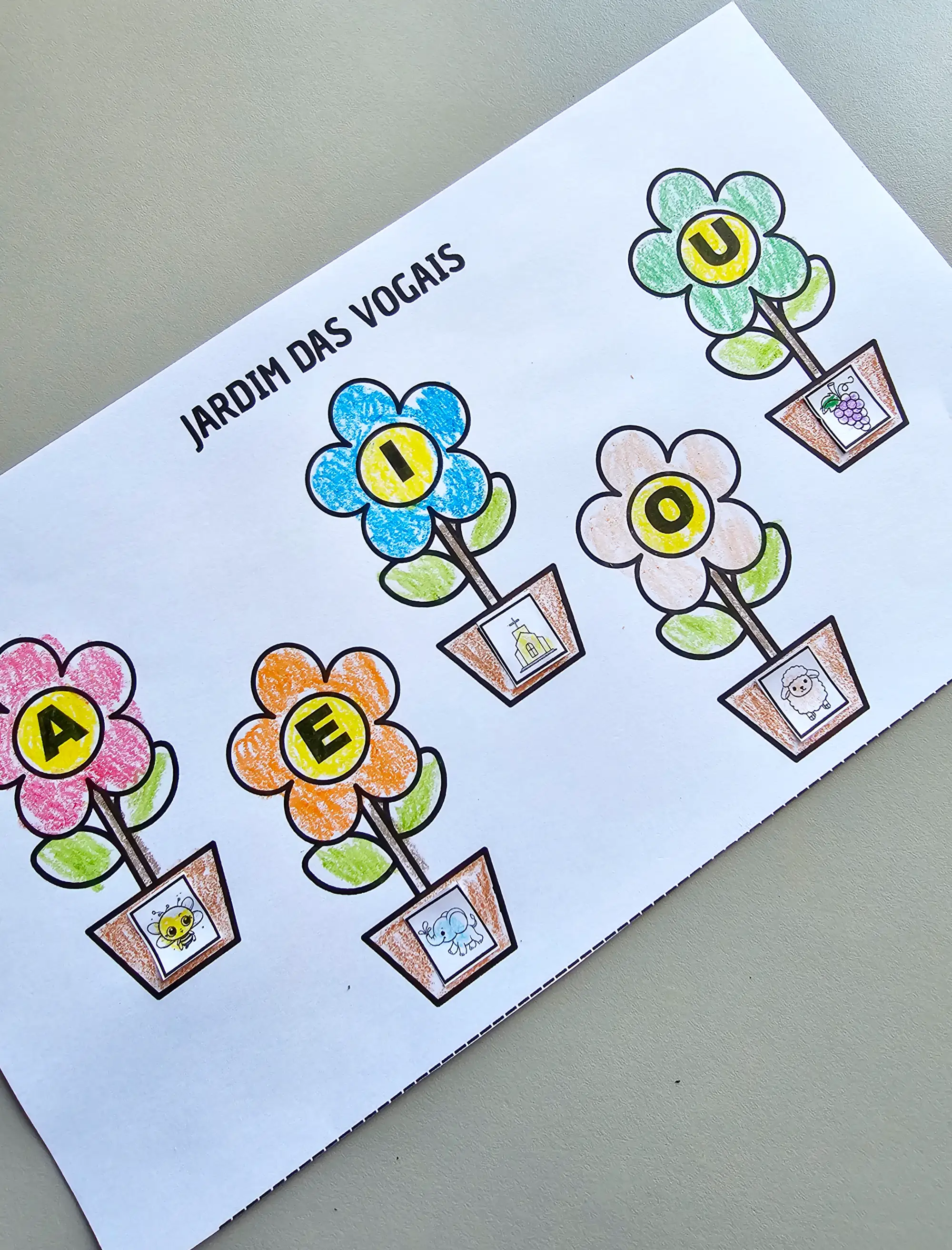 🌸🔤 JARDIM DAS VOGAIS – APRENDER BRINCANDO- ALFABETIZAÇÃO — Alfabetização para Educação Infantil: No Jardim das Vogais ,…