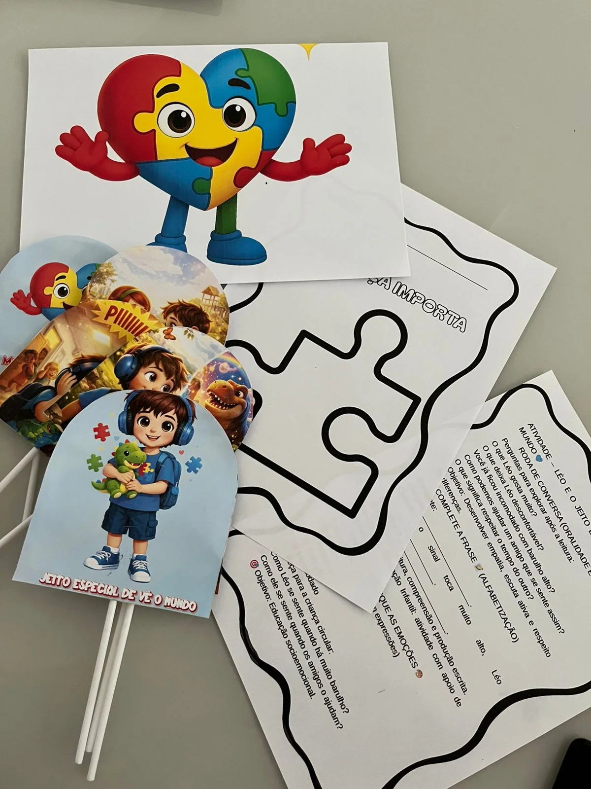 Jeito Especial de Ver o Mundo – Recurso Pedagógico sobre Autismo — amostra 2: Um material sensível, educativo e essencial…