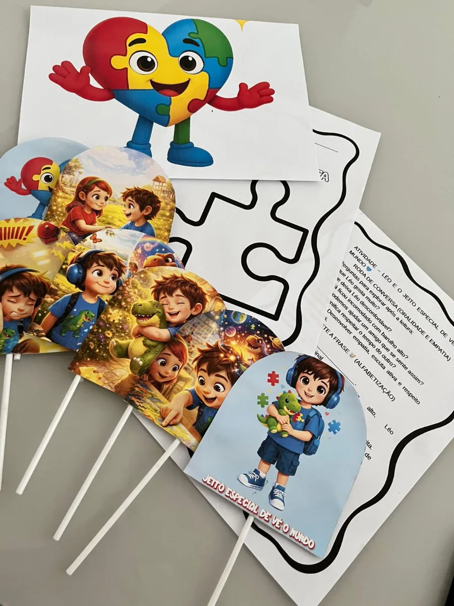 Jeito Especial de ver o Mundo - Recurso Pedagógico Autismo — amostra 2: 💙 Um material sensível, educativo e essencial para…