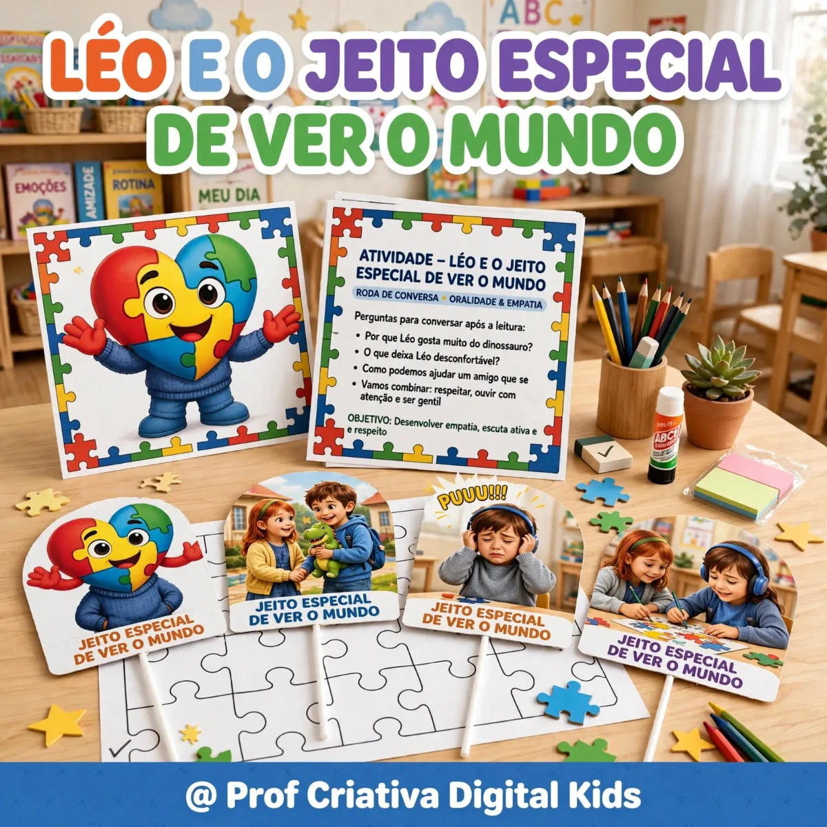 Jeito Especial de ver o Mundo - Recurso Pedagógico Autismo — Outros para Educação Infantil: 💙 Um material sensível,…