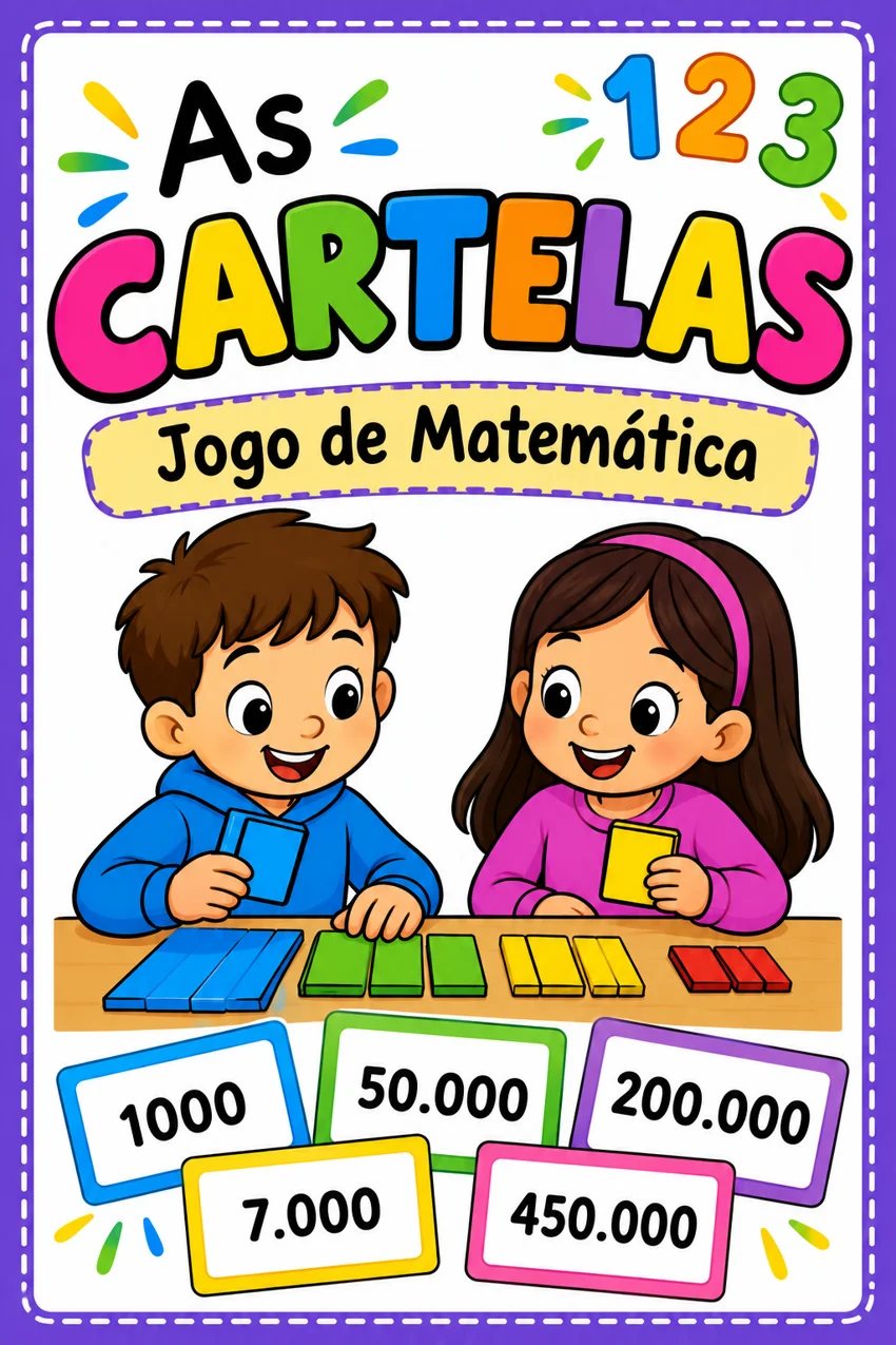 Jogo As Cartelas: Atividade de Matemática para Compor. — Jogos pedagógicos para 5º ano: Jogo matemático com cartelas…