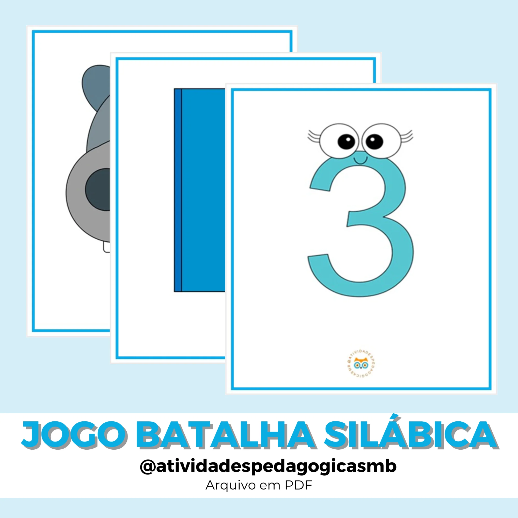 Jogo Batalha das Sílabas - FONOLOGIA (PDF) — capa do material