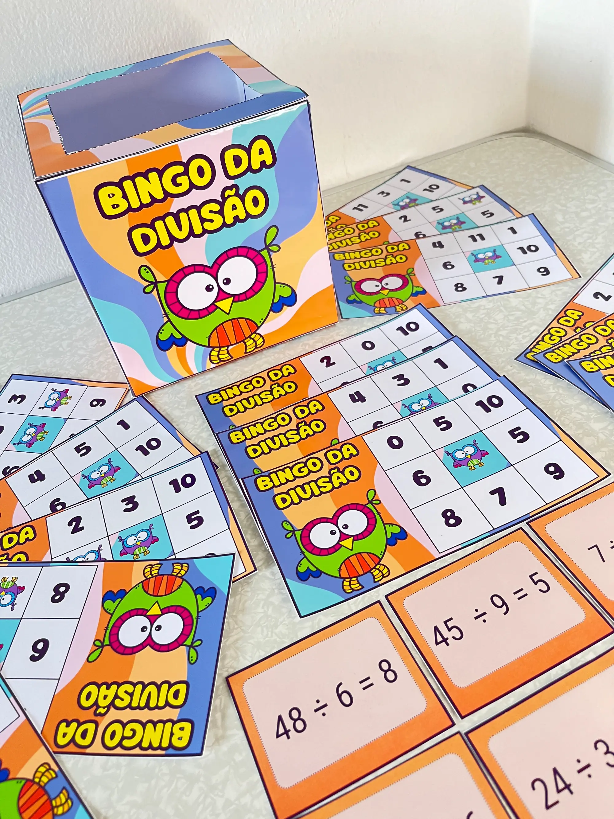 JOGO BINGO DA DIVISÃO – MATEMÁTICA- ANOS INICIAIS — Alfabetização para Educação Infantil: Com o Bingo da Divisão , seus…