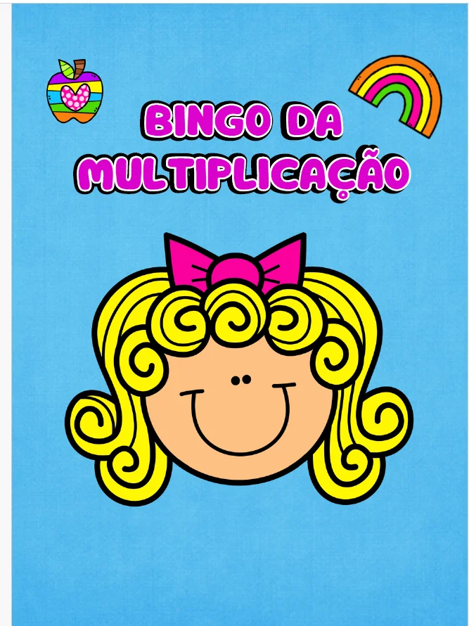 JOGO BINGO DA MULTIPLICAÇÃO – TABUADA- ANOS INICIAIS — amostra 1: Com o Bingo da Multiplicação , seus alunos vão praticar…