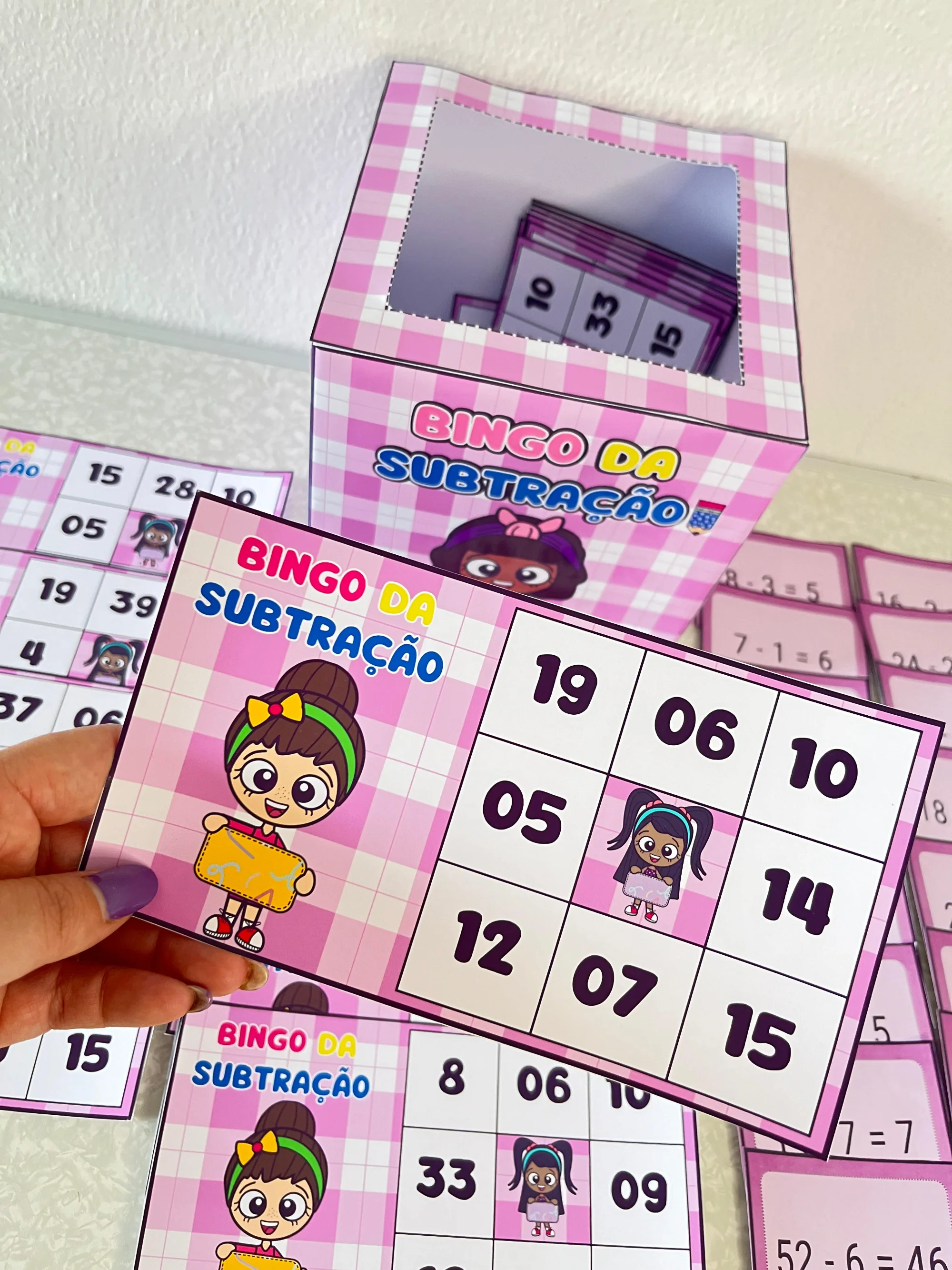 JOGO BINGO DA SUBTRAÇÃO – MATEMÁTICA BRINCANDO! ANOS INICIAIS — capa do material