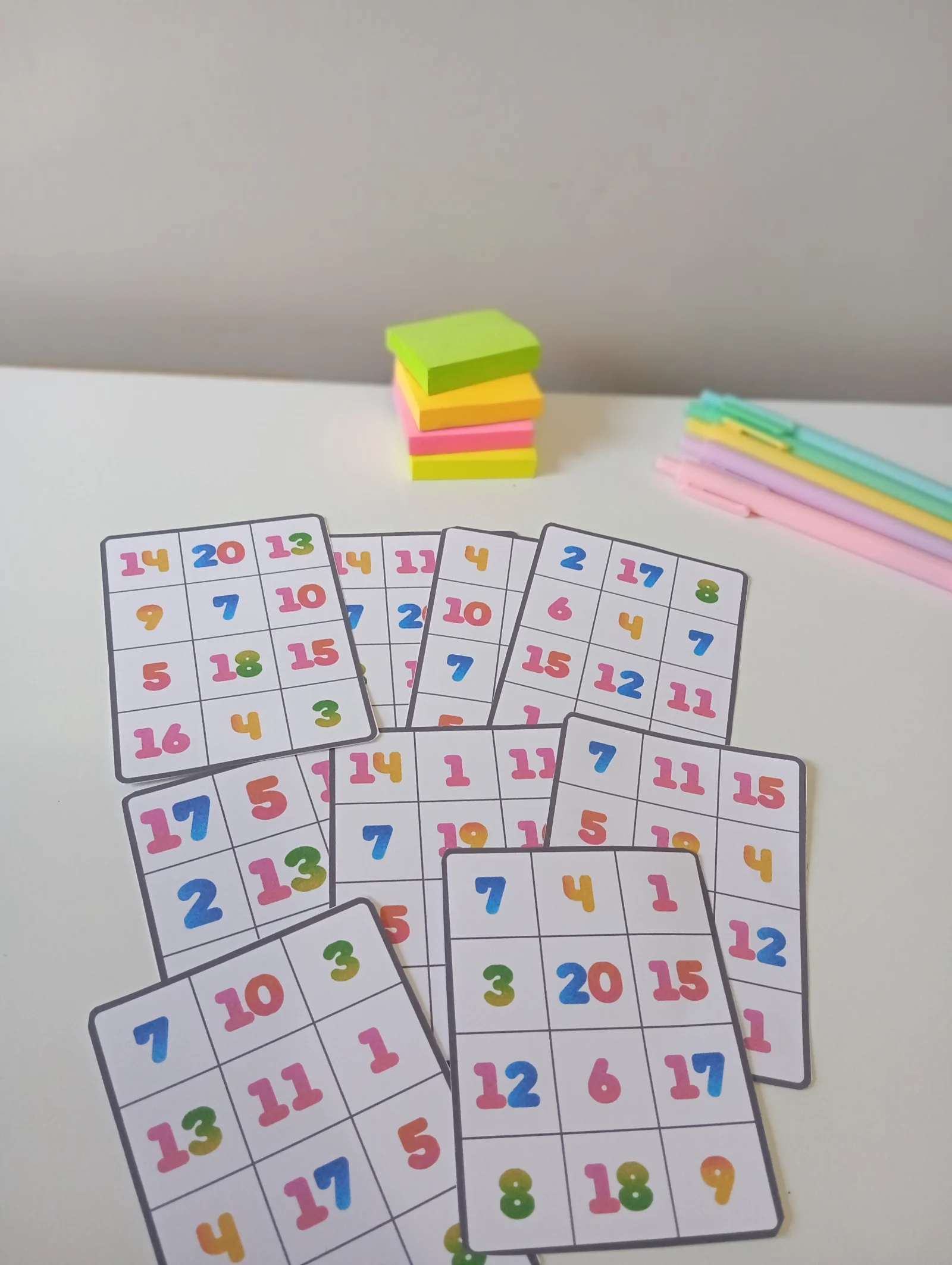 JOGO BINGO DE NÚMEROS - ALFABETIZAÇÃO MATEMÁTICA INICIAL — amostra 6: Uma atividade lúdica para trabalhar reconhecimento…
