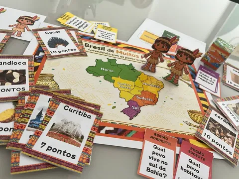 Jogo Brasil de Muitos Povos - Cultura Indígena Anos Iniciais — amostra 2: 📚Brasil de Muitos Povos📚 Um jogo pedagógico…