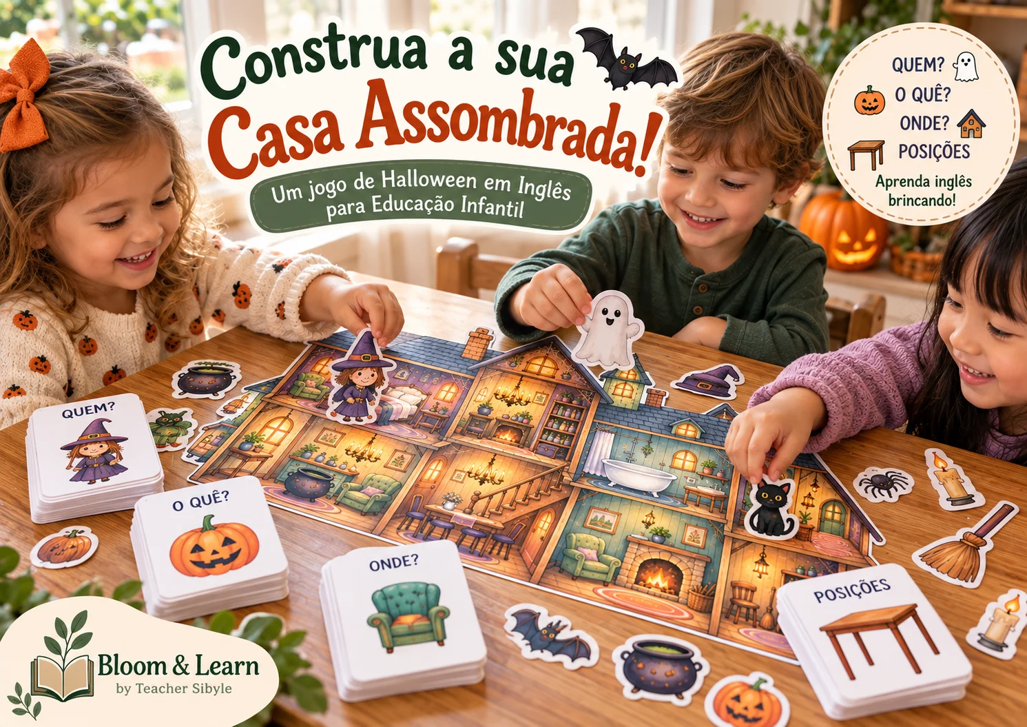 Jogo Casa Assombrada - Vocabulário e riqueza pedagógica — capa do material