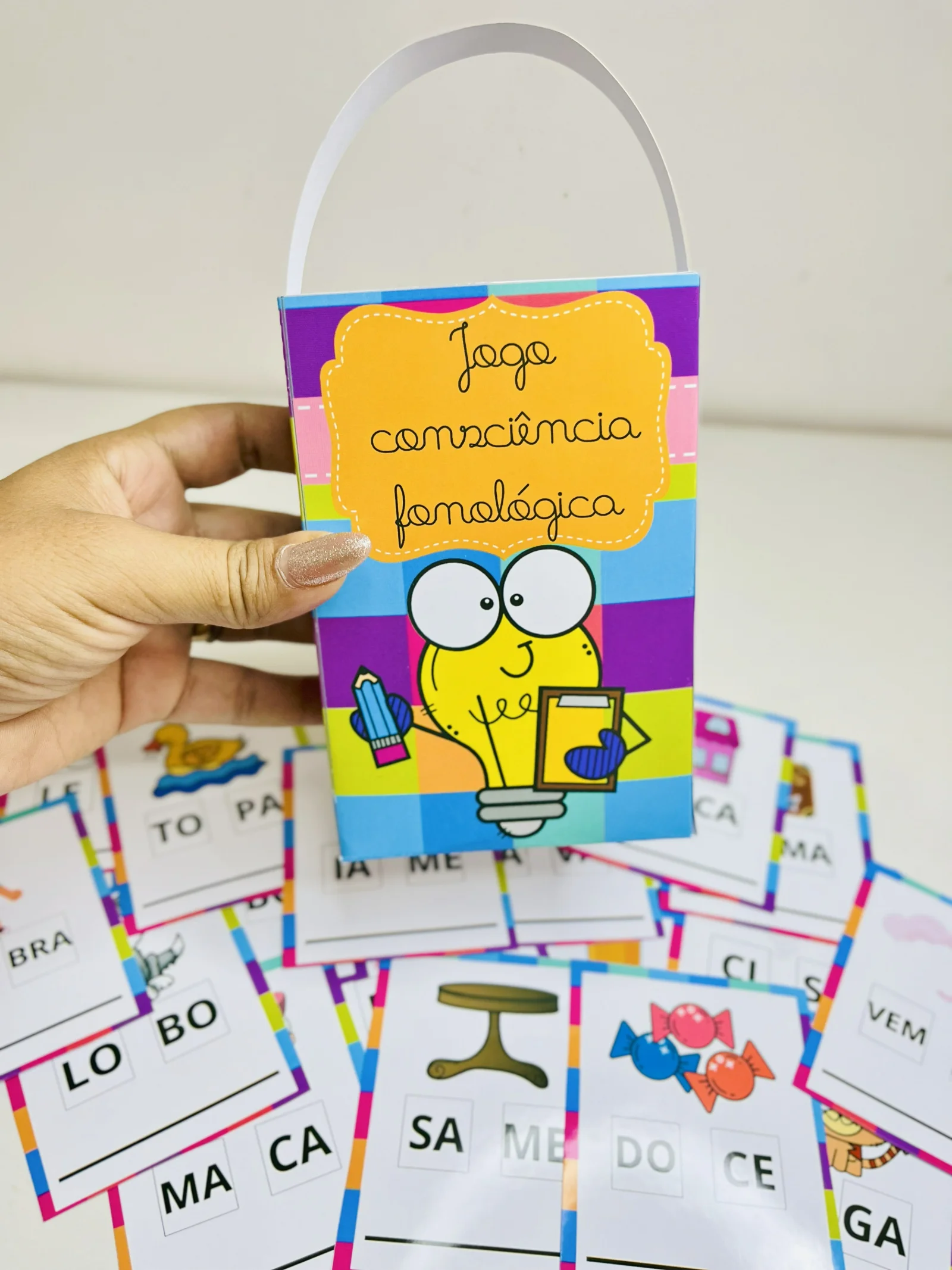 “Jogo Consciência Fonológica – Sílaba Desembaralhada” para Revenda — amostra 6: O arquivo “Jogo Consciência Fonológica –…