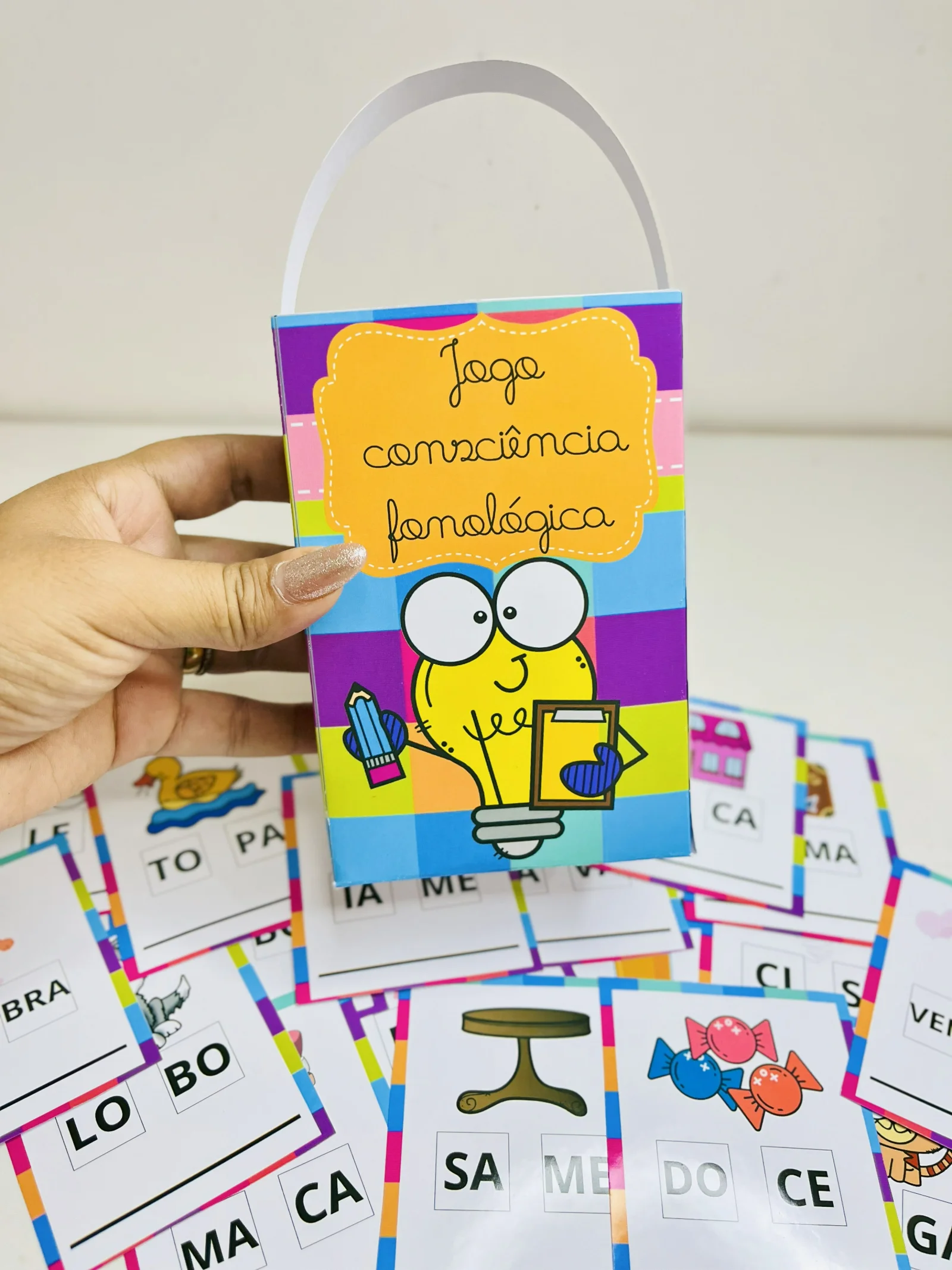 “Jogo Consciência Fonológica – Sílaba Desembaralhada” para Revenda — amostra 7: O arquivo “Jogo Consciência Fonológica –…