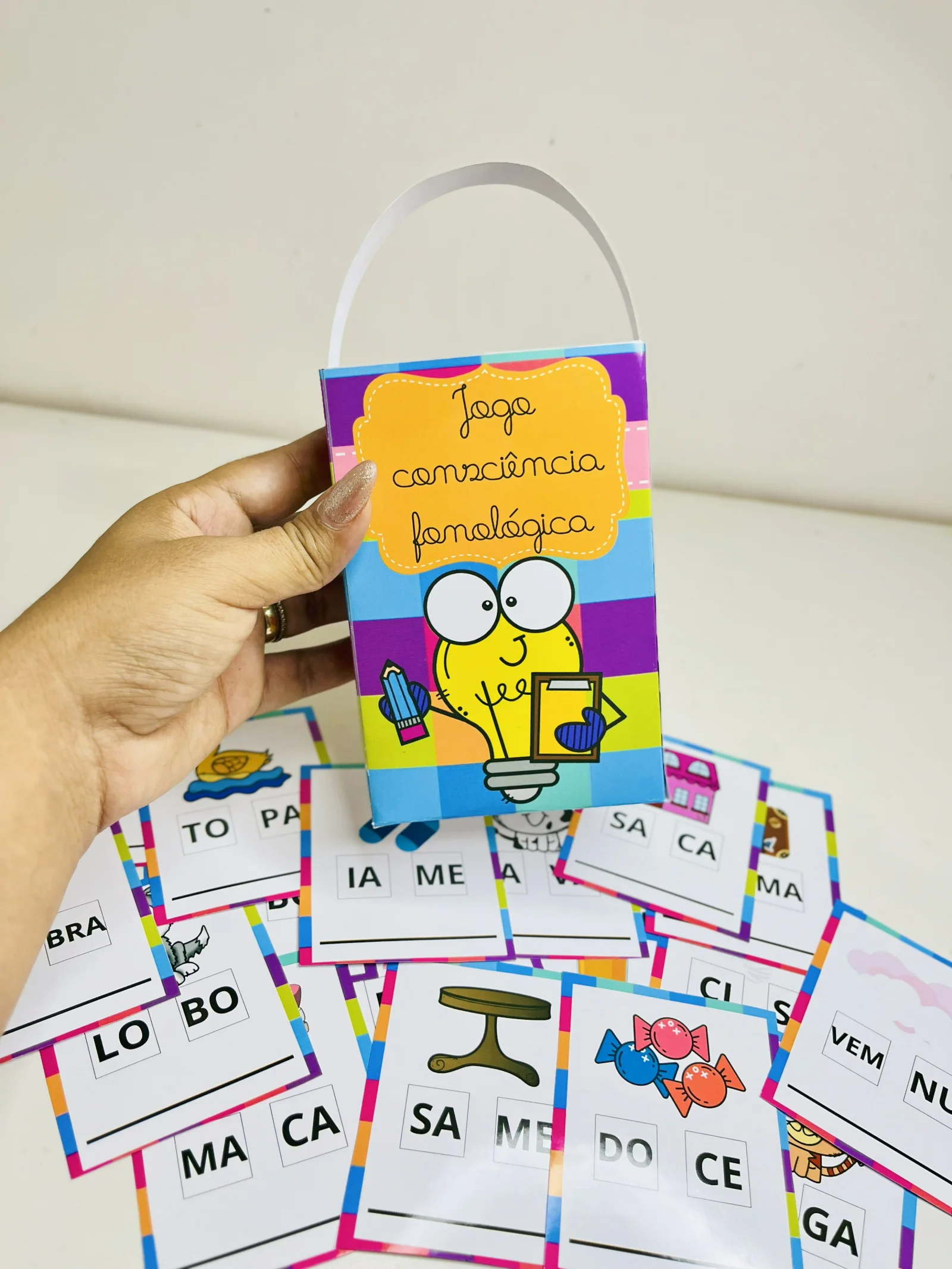 “Jogo Consciência Fonológica – Sílaba Desembaralhada” para Revenda — capa do material