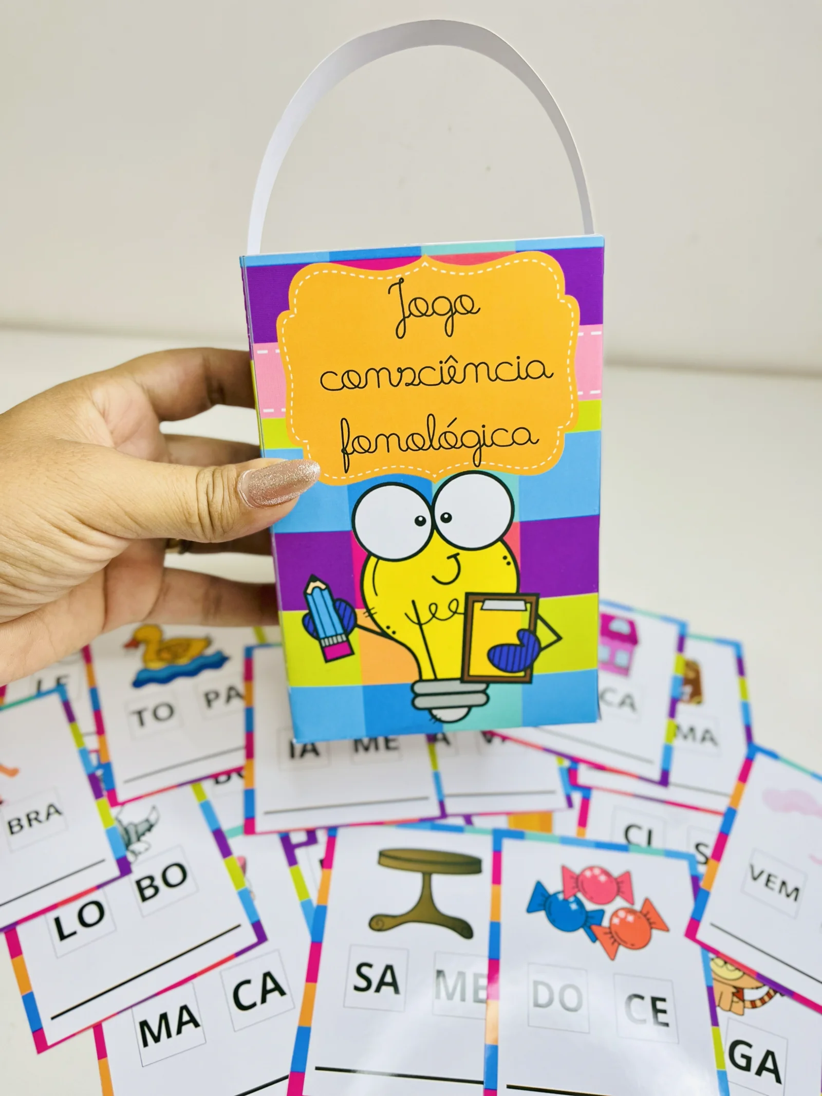 Jogo Consciência Fonológica – Sílaba Desembaralhada — amostra 4: 🌈 A proposta transforma a aprendizagem em um desafio… Jogo Consciência Fonológica – Sílaba Desembaralhada — amostra 4: 🌈 A proposta transforma a aprendizagem em um desafio…