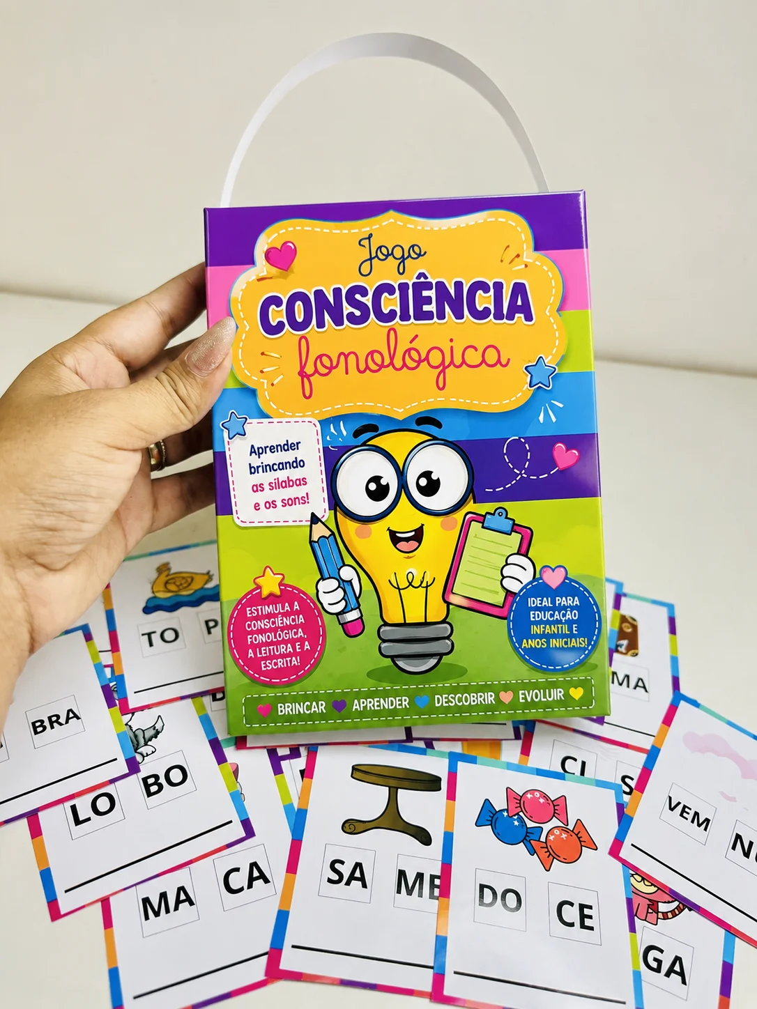 Jogo Consciência Fonológica – Sílaba Desembaralhada — Alfabetização para Educação Infantil: Jogo lúdico de alfabetização em…