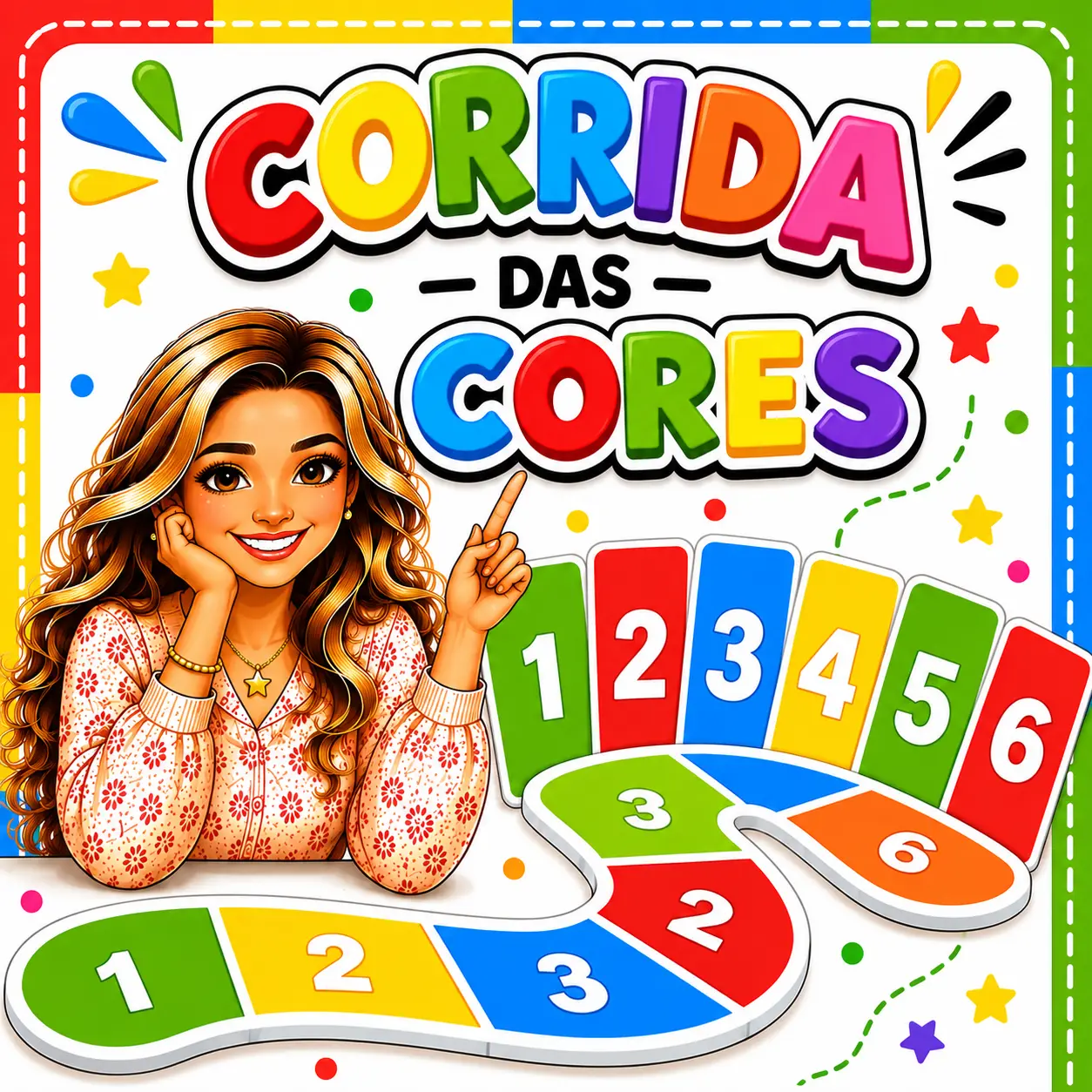 Jogo - Corrida das Cores e dos Números 1-6 — Jogos pedagógicos para Educação Infantil: Para desenvolver habilidades…