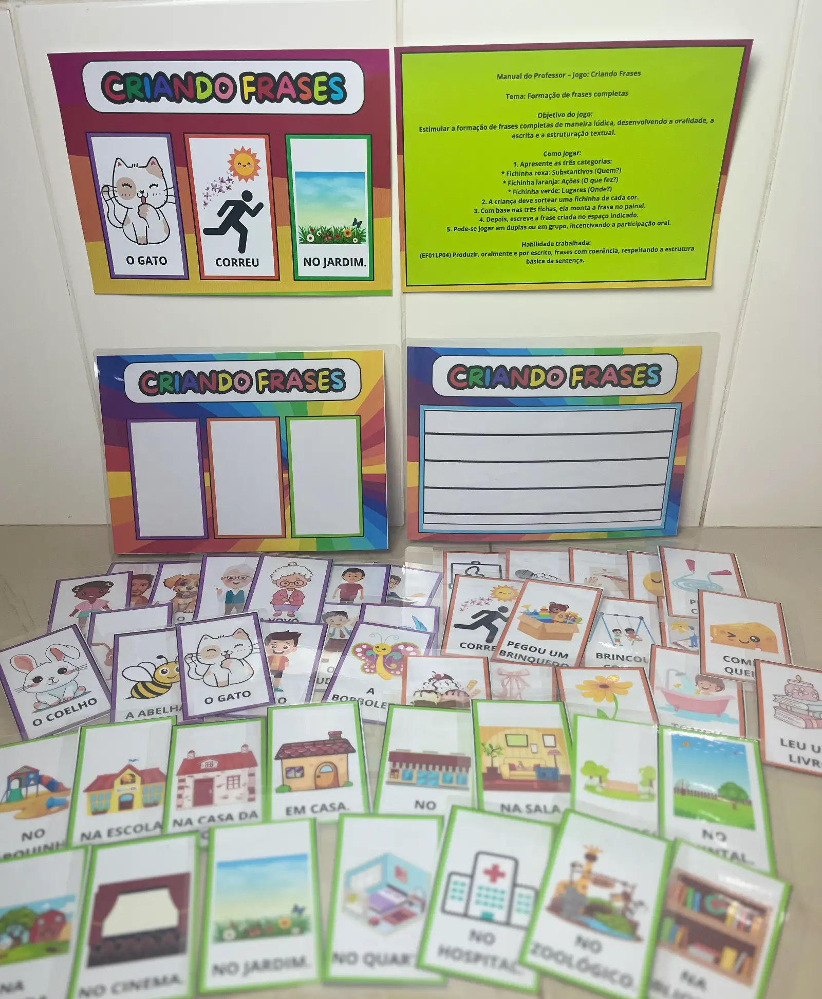 📚 ✨ Jogo Criando Frases - PDF para imprimir e ajudar a estruturação textual dos alunos 📚✨ — amostra 1: Aprender a… 📚 ✨ Jogo Criando Frases - PDF para imprimir e ajudar a estruturação textual dos alunos 📚✨ — amostra 1: Aprender a…
