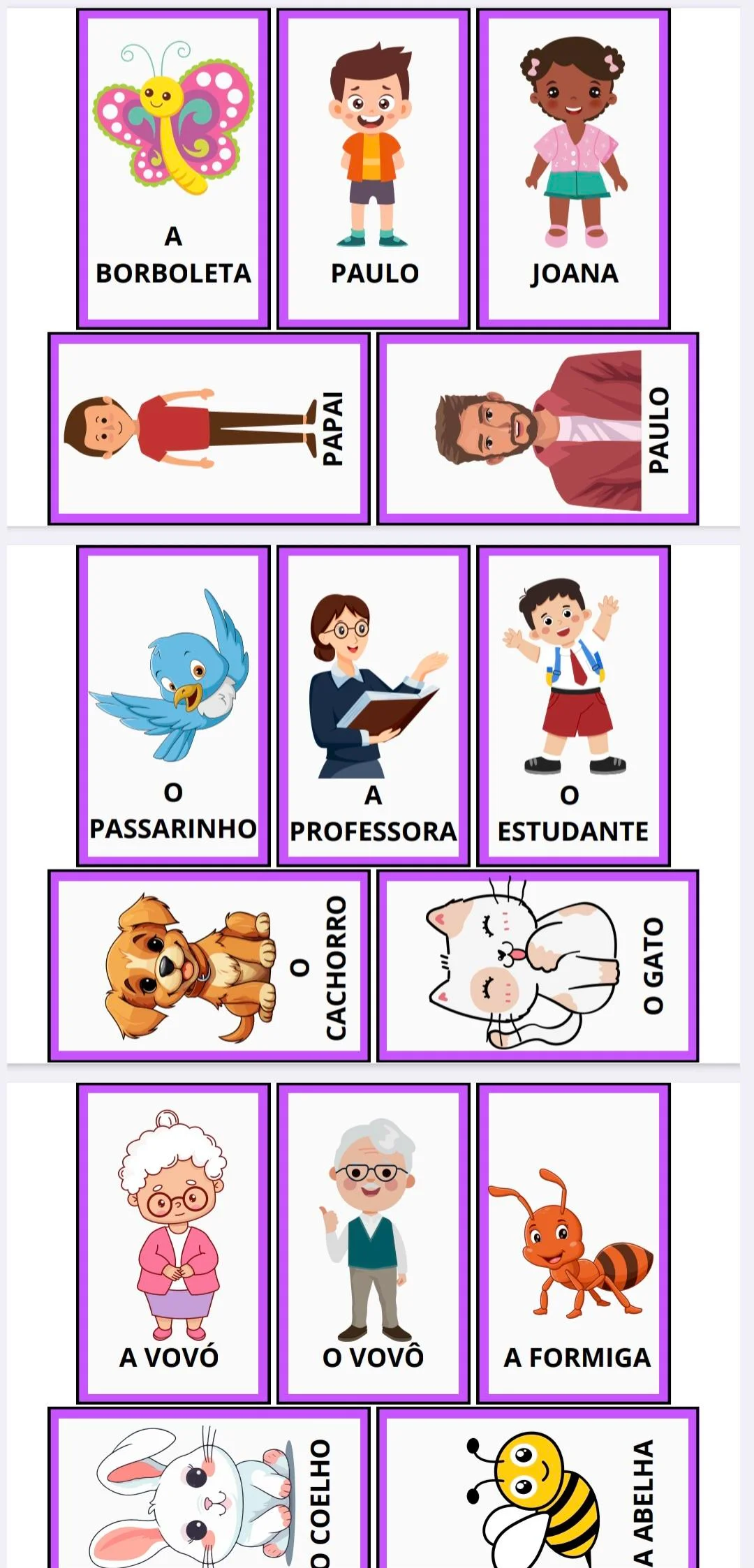 📚 ✨ Jogo Criando Frases - PDF para imprimir e ajudar a estruturação textual dos alunos 📚✨ — amostra 4: Aprender a… 📚 ✨ Jogo Criando Frases - PDF para imprimir e ajudar a estruturação textual dos alunos 📚✨ — amostra 4: Aprender a…